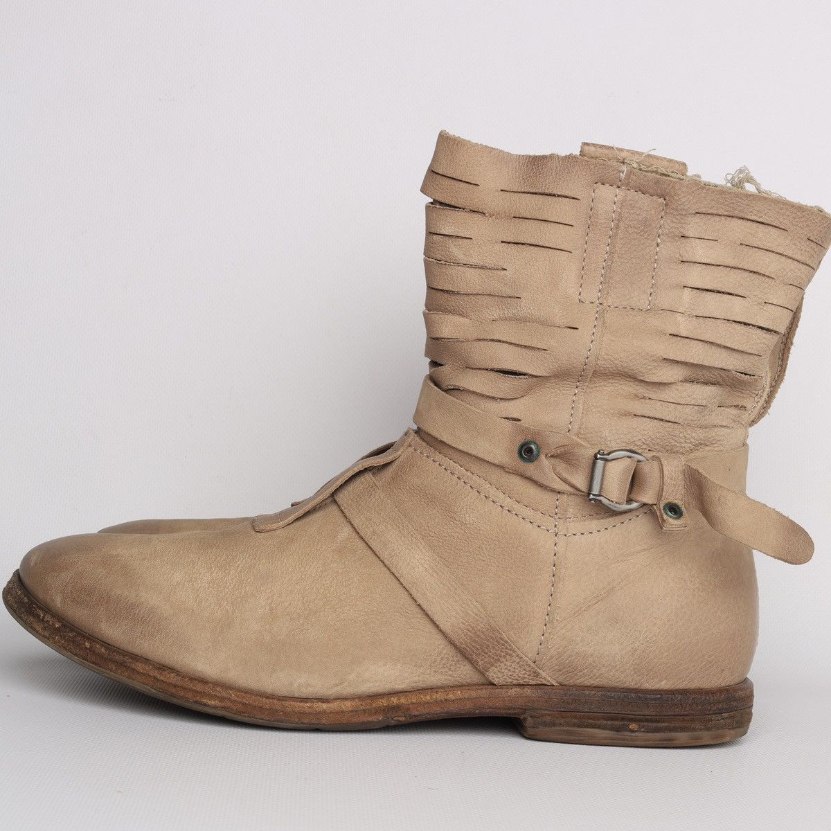 A.S.98 A.S.98 AS98 Airstep Leather Beige High Boots Shoes Size US 11 / IT 41 - 6 Thumbnail