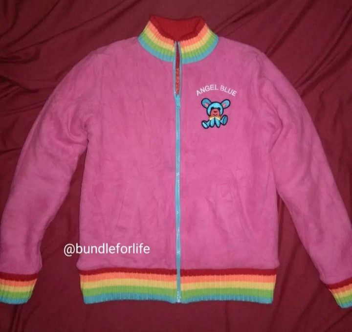 Angel Blue RARE Angel Blue 🎌🌈 Reversible knit sweater Size ONE SIZE - 3 Thumbnail