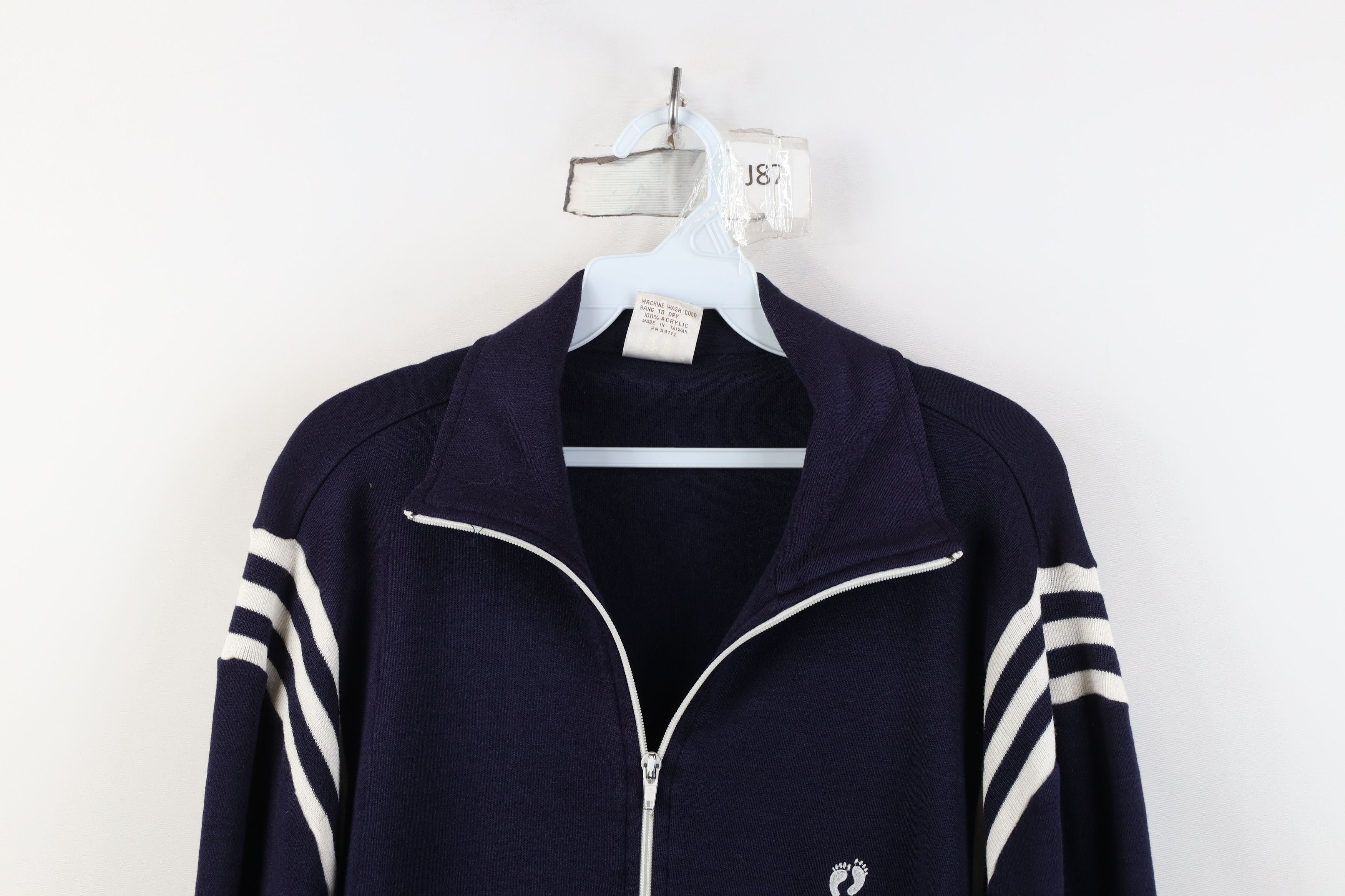 Hang Ten Vintage 70s Hang Ten Surfing Striped Full Zip Track Jacket Size US L / EU 52-54 / 3 - 2 Thumbnail