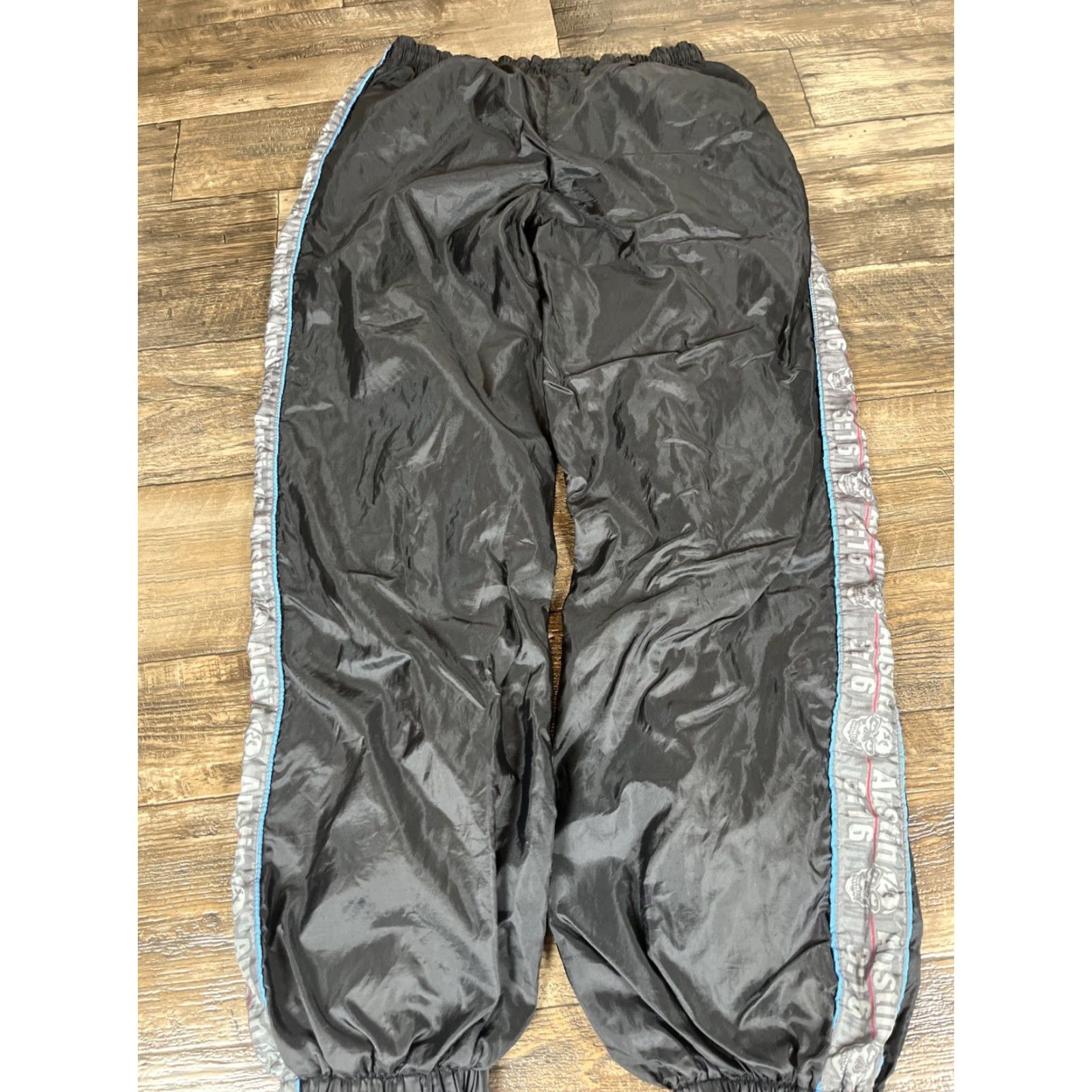 Vintage VINTAGE WWF Stone Cold Steve Austin Track Pants Mens M Black Baggy Y2K P3 Size US 31 - 7 Thumbnail