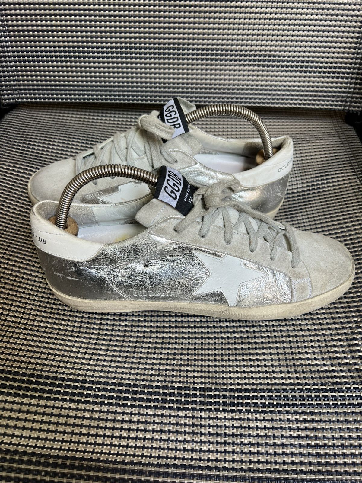 Golden Goose Golden Goose Superstar Silver Size US 6 / EU 39 - 8 Thumbnail