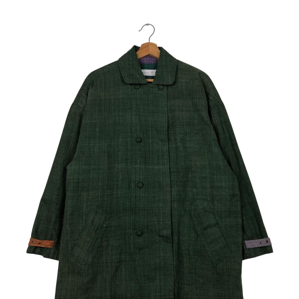 Issey Miyake 📌Rich Green Vintage Jacket Comme Se Soir Buckle Size US M / EU 48-50 / 2 - 5 Thumbnail