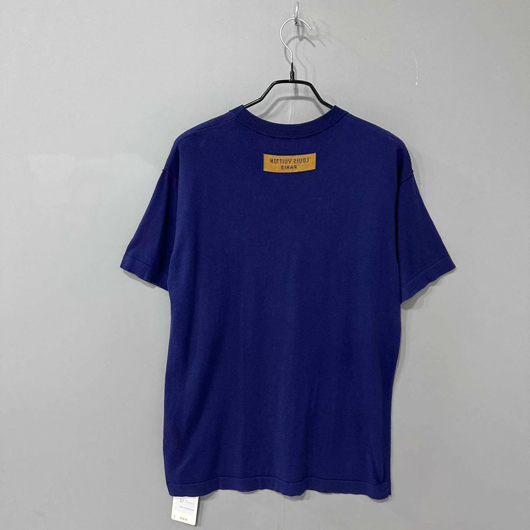Louis Vuitton LV Navy Blue logo short-sleeve knit tee women's XS Size XS / US 0-2 / IT 36-38 - 3 Thumbnail