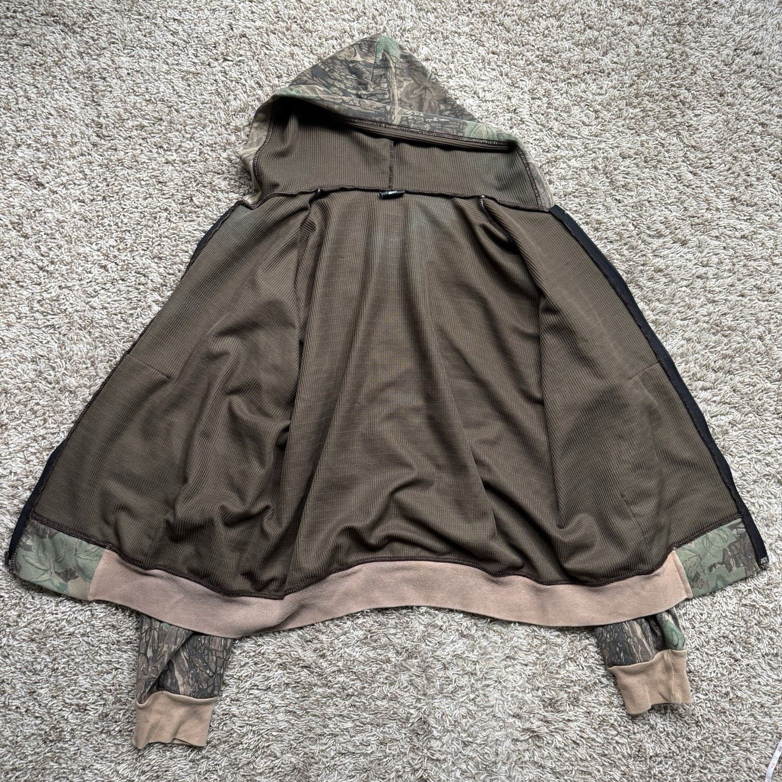 Vintage Vintage 80's Camo Full Zip Hoodie Size XL Ace Sportswear USA Size US XL / EU 56 / 4 - 3 Thumbnail