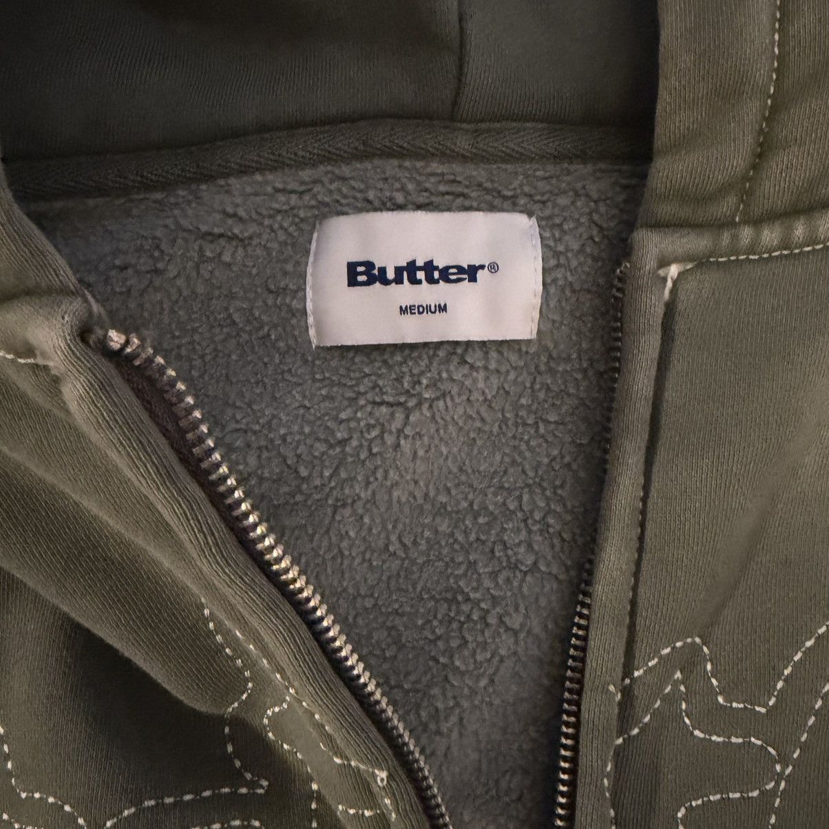 Butter Goods Butter Goods Green Washed Zip Up Size US M / EU 48-50 / 2 - 3 Thumbnail