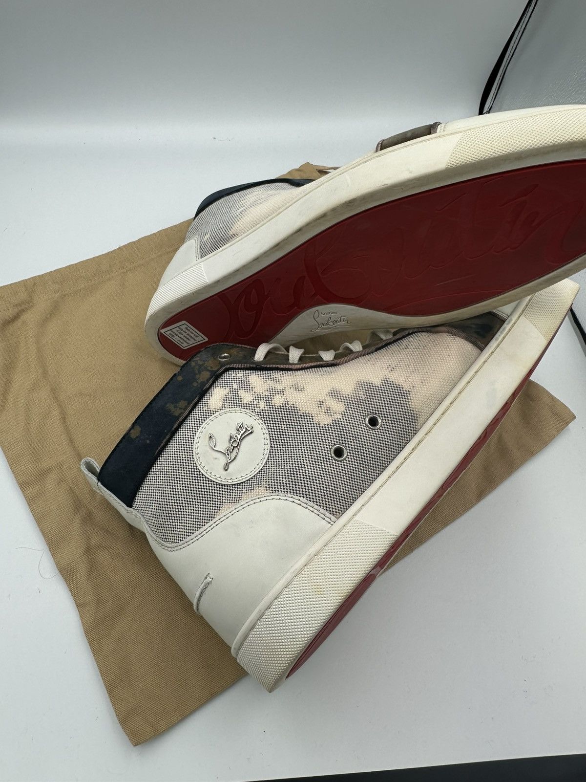 Christian Louboutin Christian Louboutin High Top Sneakers Size US 13 / EU 46 - 19 Thumbnail