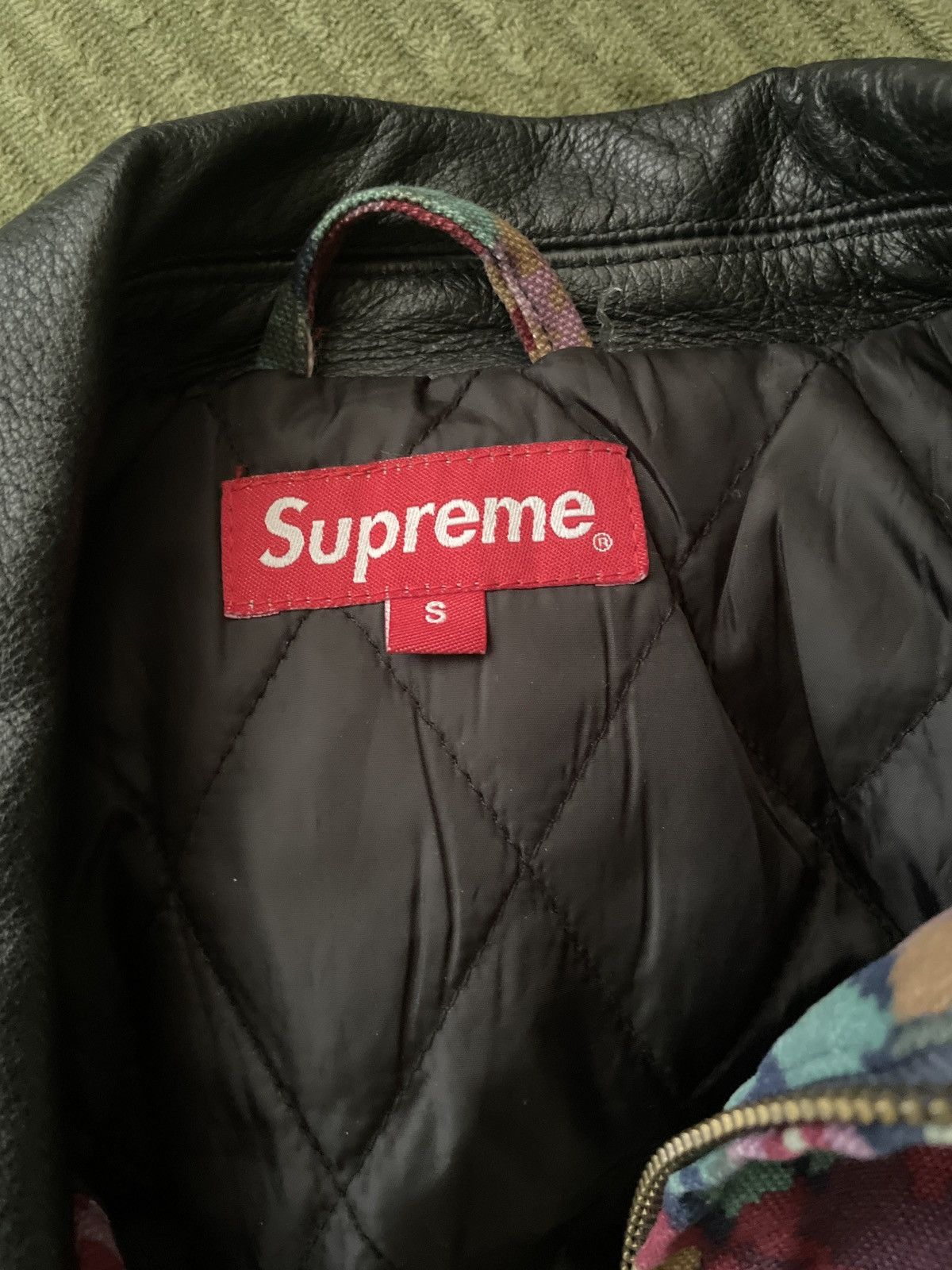 Supreme Supreme Leather Collar Work Jacket Digi Floral Size US S / EU 44-46 / 1 - 5 Thumbnail