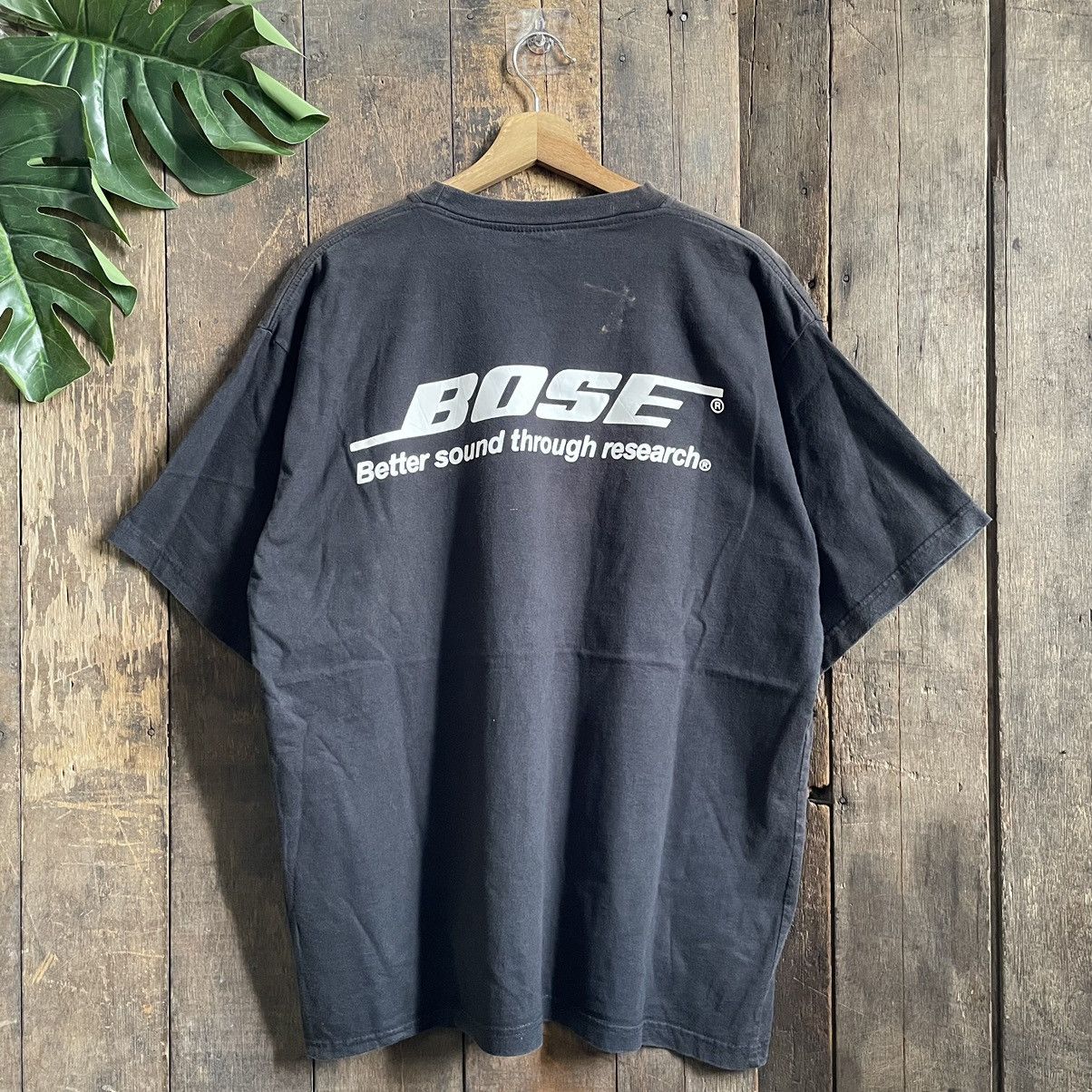 image of Vintage Bose Audio System Dj Tee Shirt in Black, Men's (Size XL)