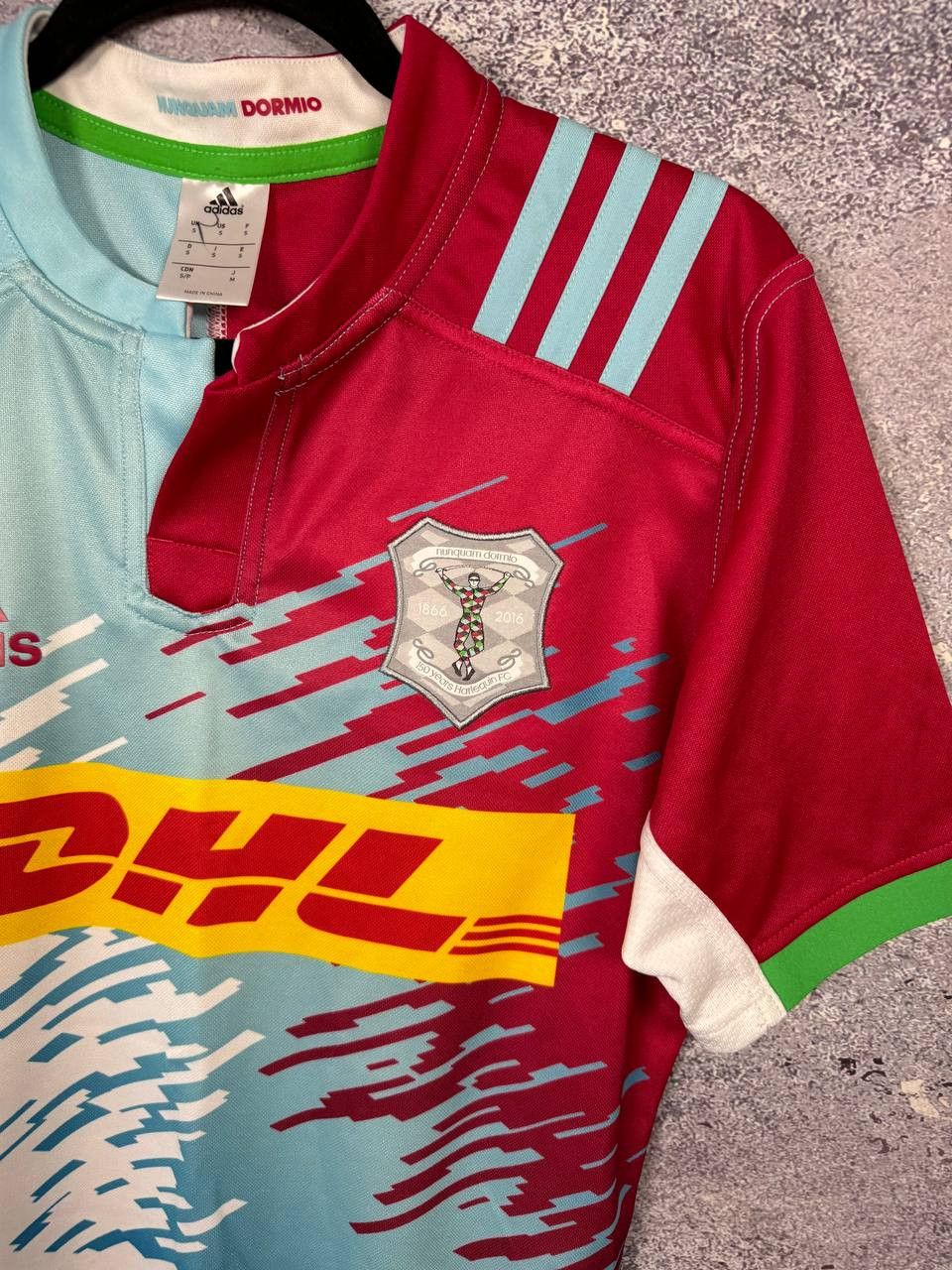 Adidas Harlequins Rugby Away Jersey 2016 Adidas 150th Anniversary Size US S / EU 44-46 / 1 - 5 Thumbnail