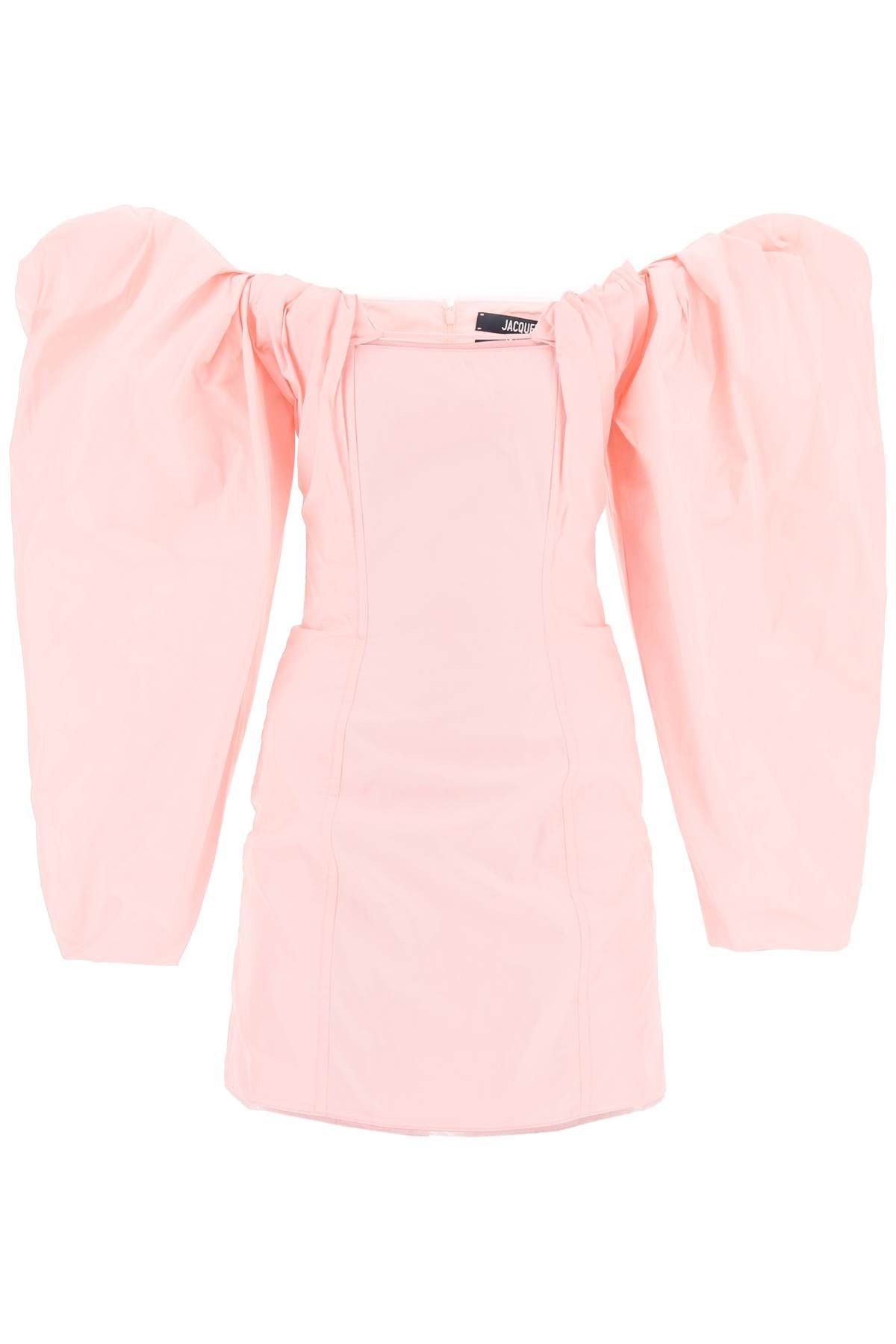 image of Jacquemus La Robe Taffetas Mini Dress in Rosa, Women's (Size XS)