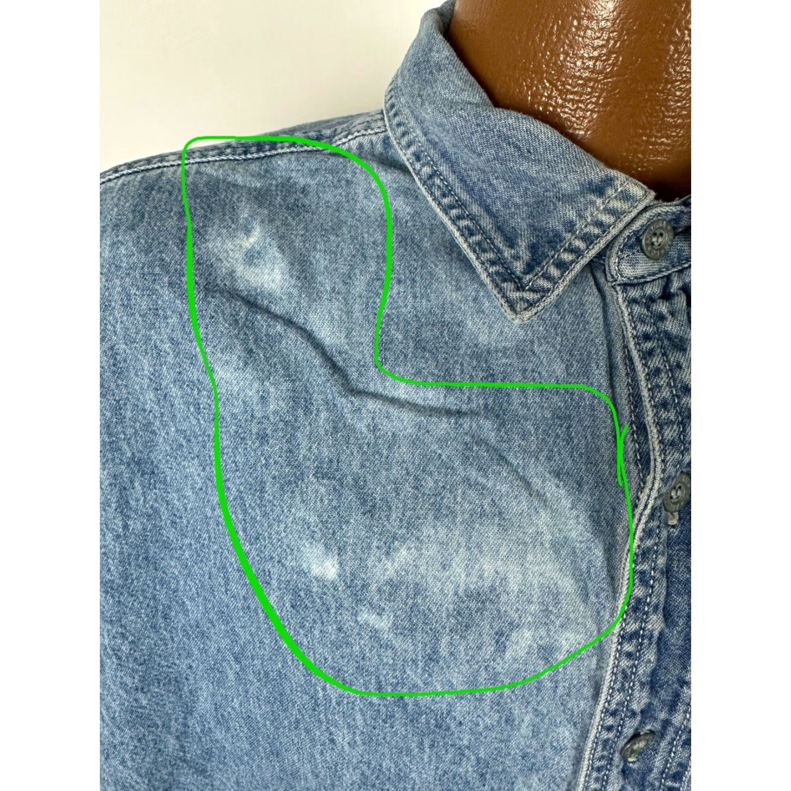 Vintage VINTAGE Arizona Jeans Denim Shirt Men L Blue Button-Up Casual 90s Outdoor Grunge Cowboy Hipster Pockets Heavyweight Size US L / EU 52-54 / 3 - 4 Thumbnail