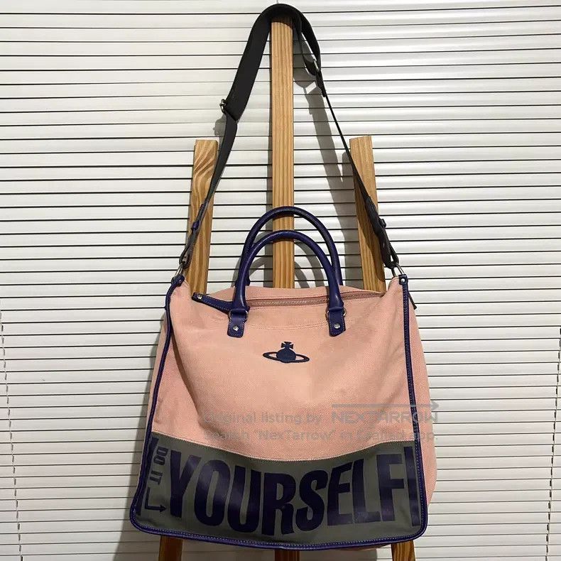 Vivienne Westwood Vivienne Westwood size os Pink Canvas Sports Bag, Single Sh Size ONE SIZE - 2 Thumbnail