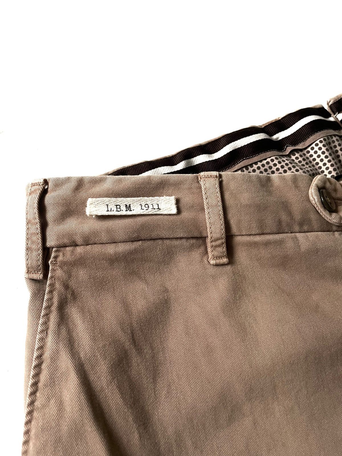 L.B.M. 1911 LBM 1911 Men Classic Cotton & Wool Slim Trousers Size 52/L Size US 34 / EU 50 - 5 Thumbnail
