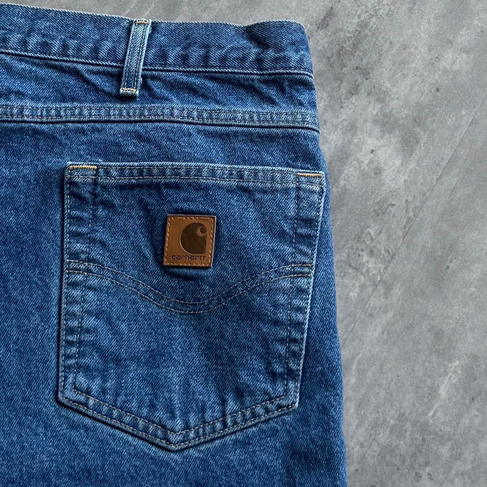 Carhartt × Carhartt Wip × Vintage Vintage Y2K Carhartt Relaxed Fit Essential Denim Jeans Size US 42 / EU 58 - 3 Thumbnail