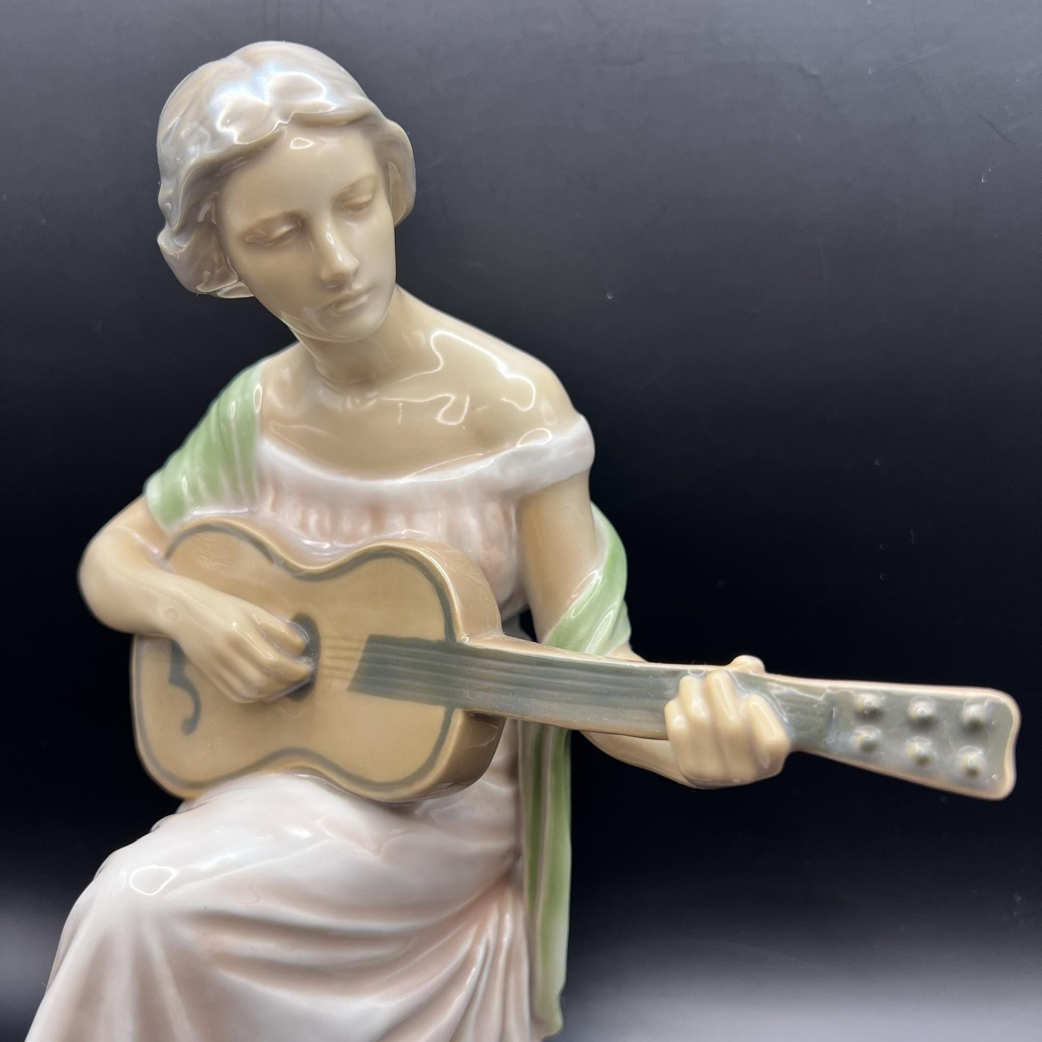 Vintage Vintage Porcelain Figure Guitar Player Germany Marked 1684 Size ONE SIZE - 8 Thumbnail