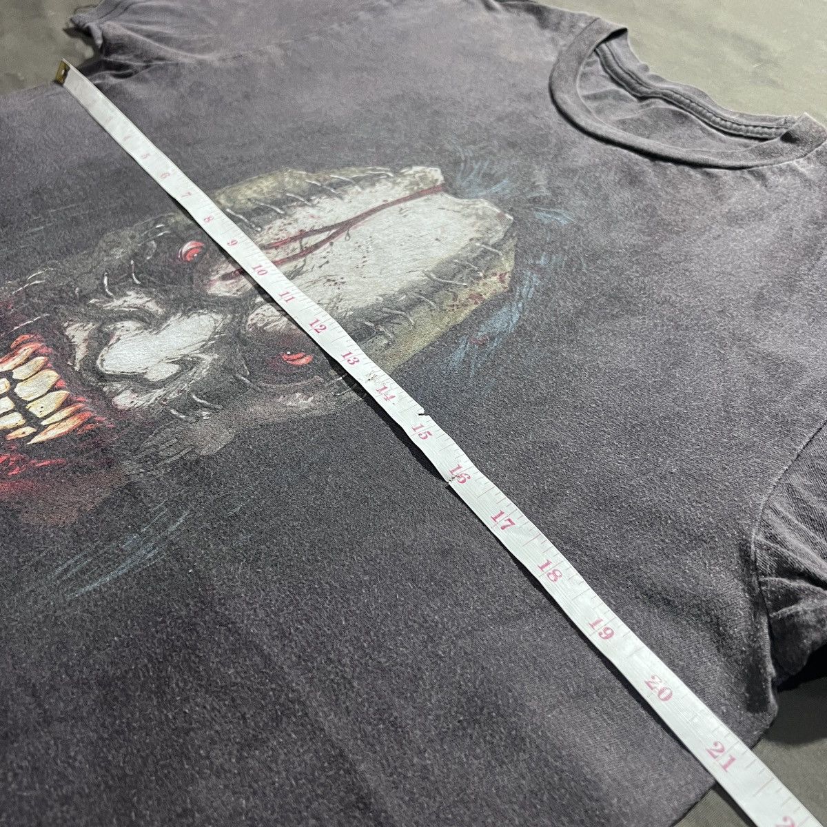 Expert Horror Big Chris Art Cult of Fools Killer Clown Tee Faded Thrashed Size US M / EU 48-50 / 2 - 7 Thumbnail