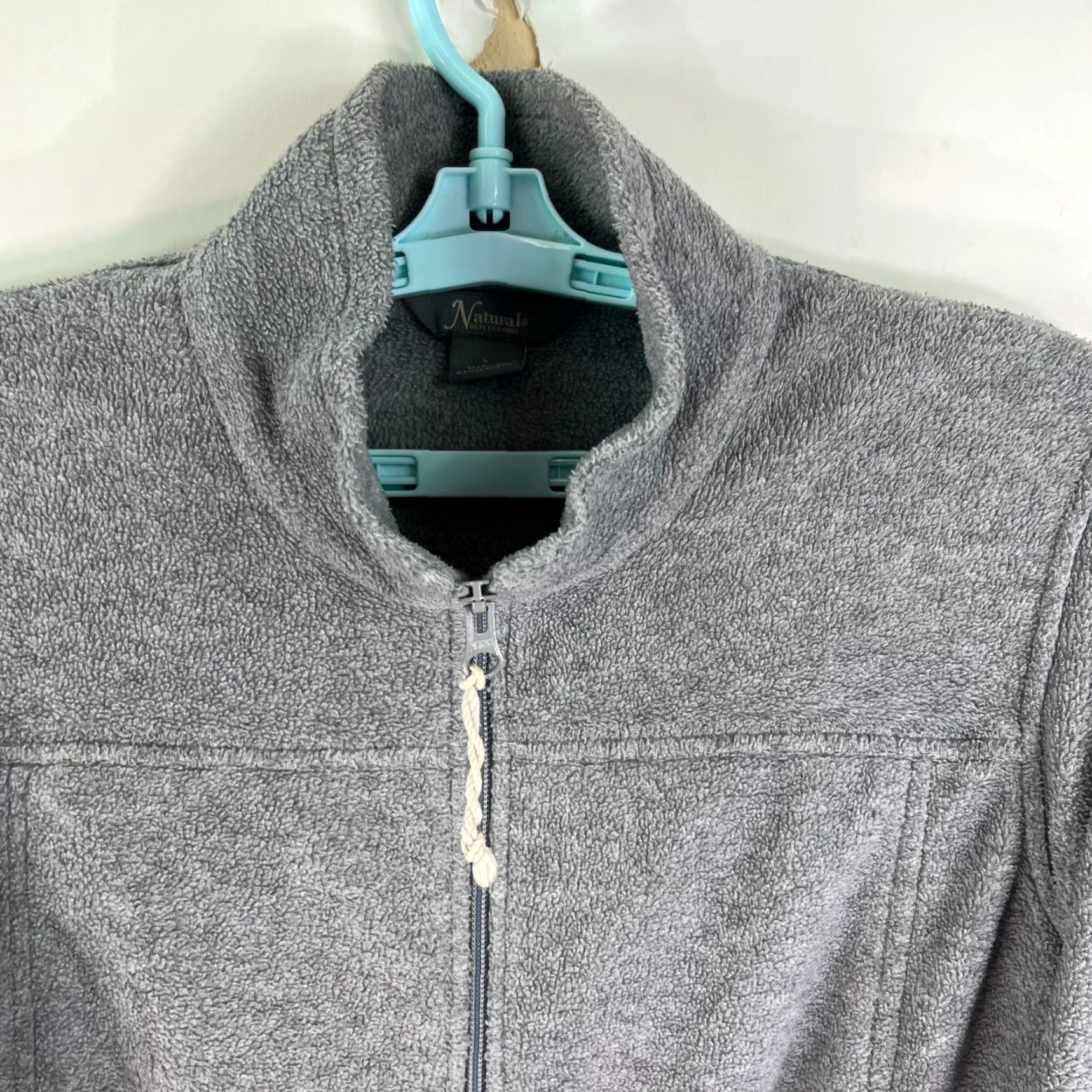 Bass Pro Shops Bass Pro Shop Full Zip Pullover Fleece Sweater Jacket Adult Size L Gray Naturals Size US L / EU 52-54 / 3 - 3 Thumbnail