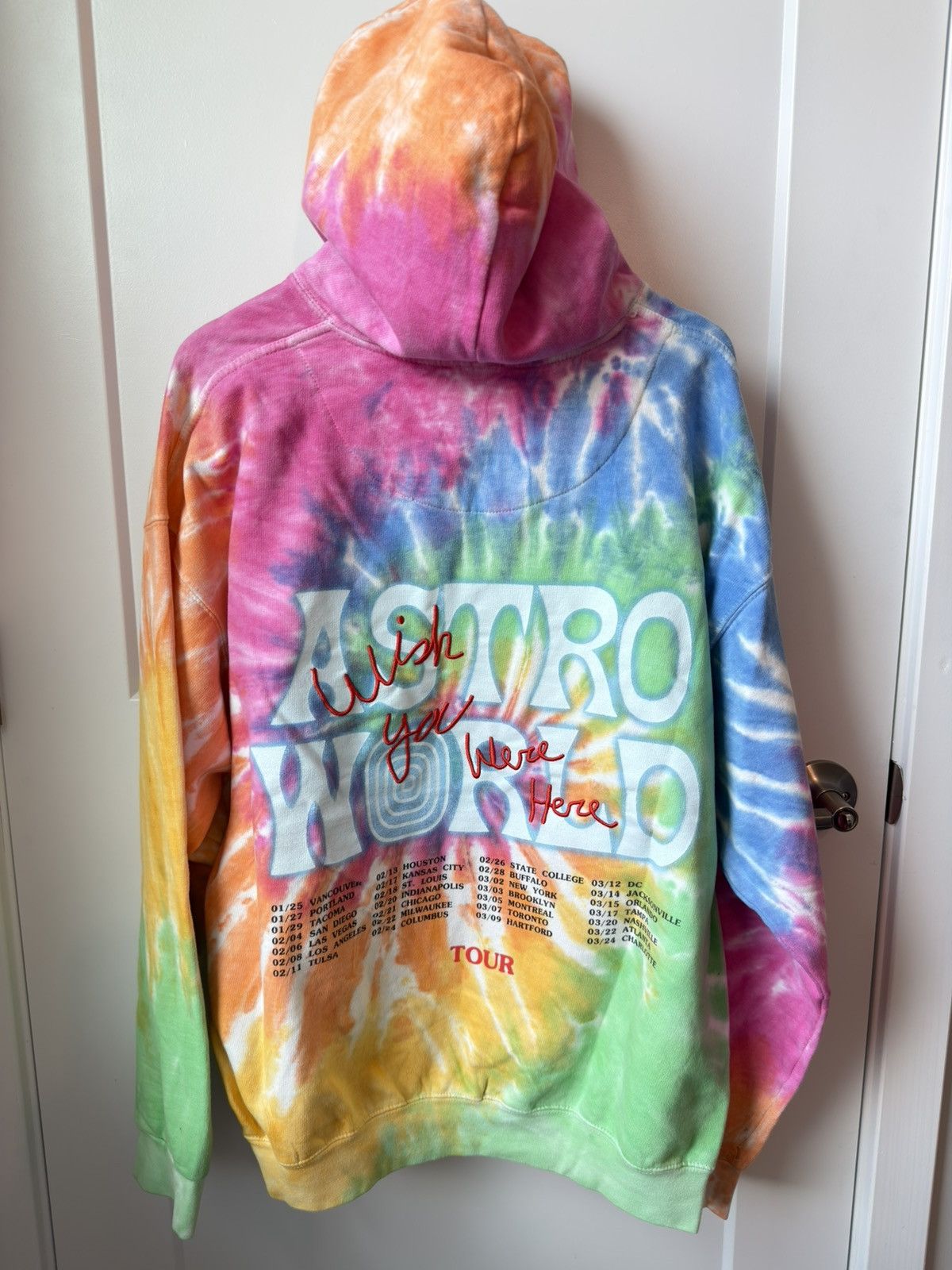 Travis Scott Travis Scott ASTROWORLD Tour Leg 2 Tie-Dye Bear Hoodie Size US XL / EU 56 / 4 - 2 Thumbnail