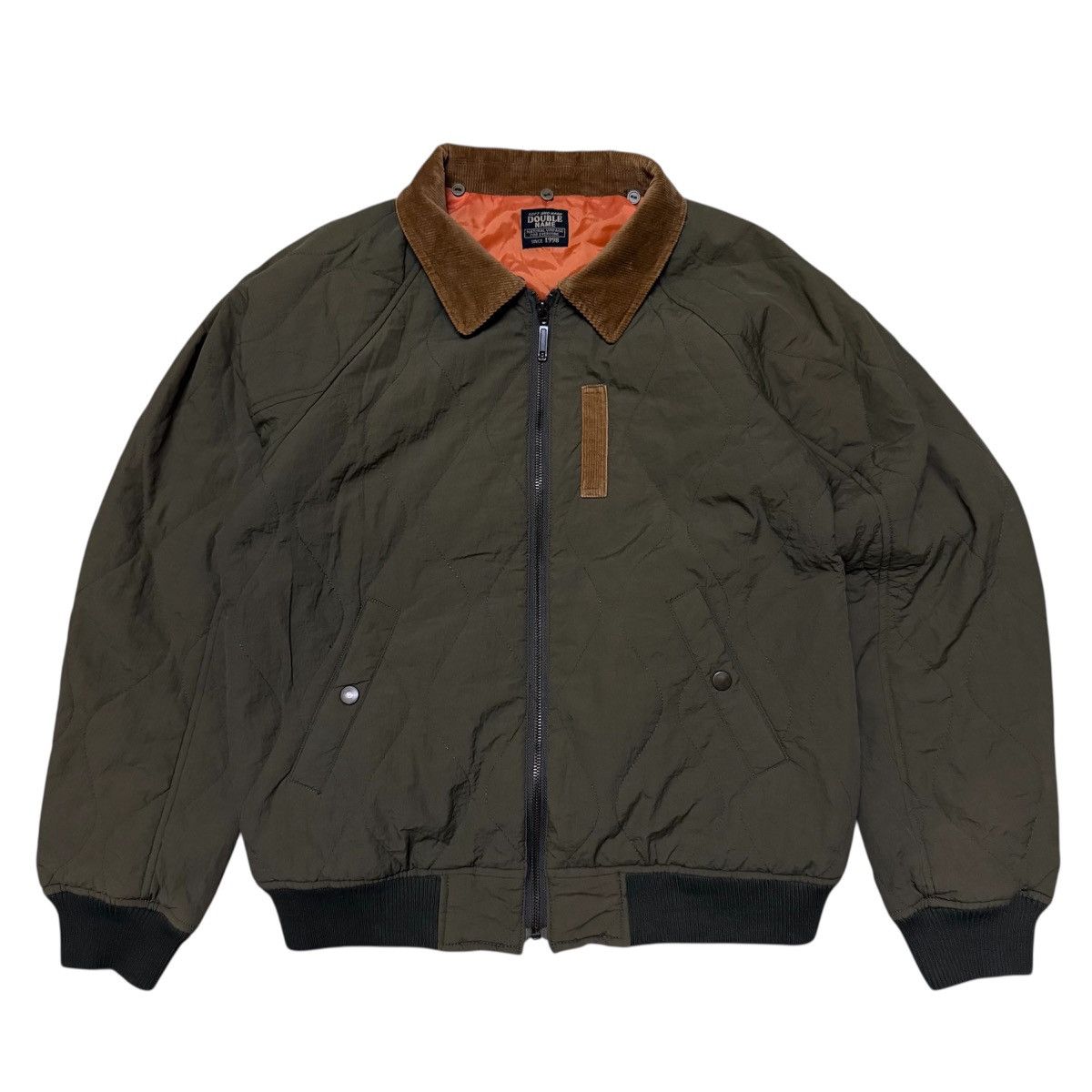 Japanese Brand Double Name Quilted Bomber Jacket Size US S / EU 44-46 / 1 - 1 Thumbnail