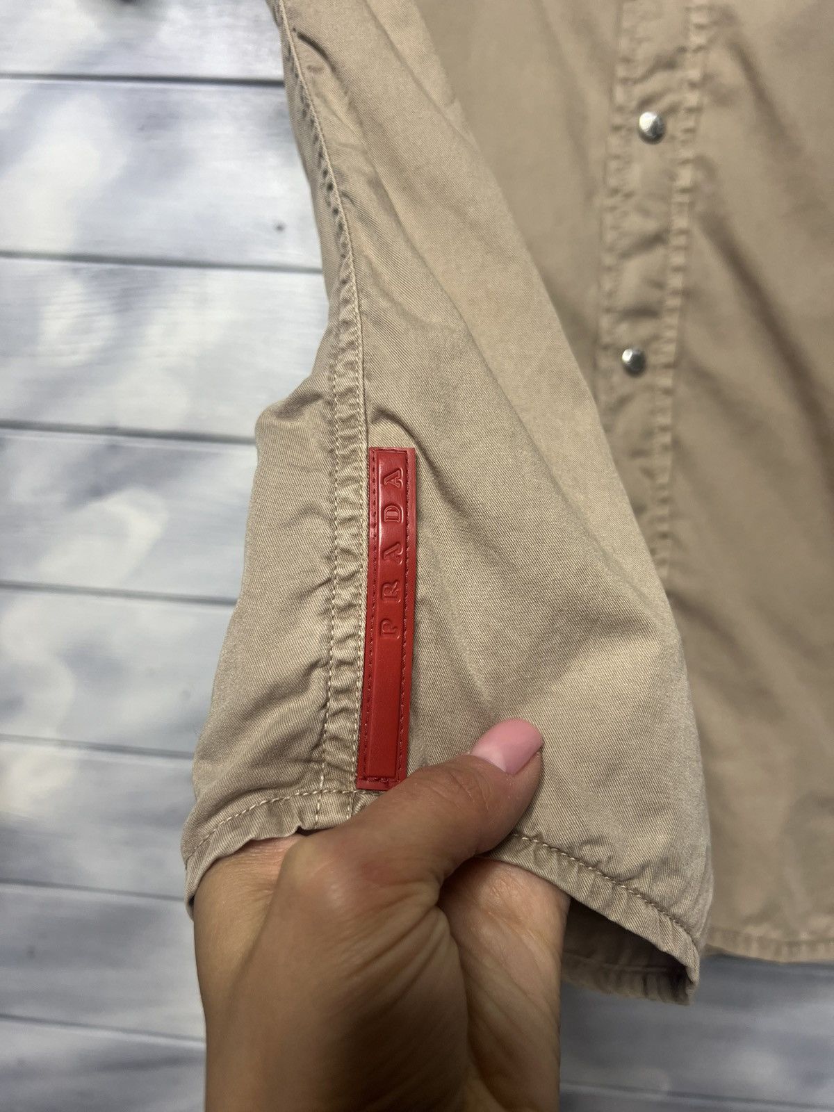 Prada Rare Luxury Shirt Prada Red Tab Vintage. Size US M / EU 48-50 / 2 - 2 Thumbnail