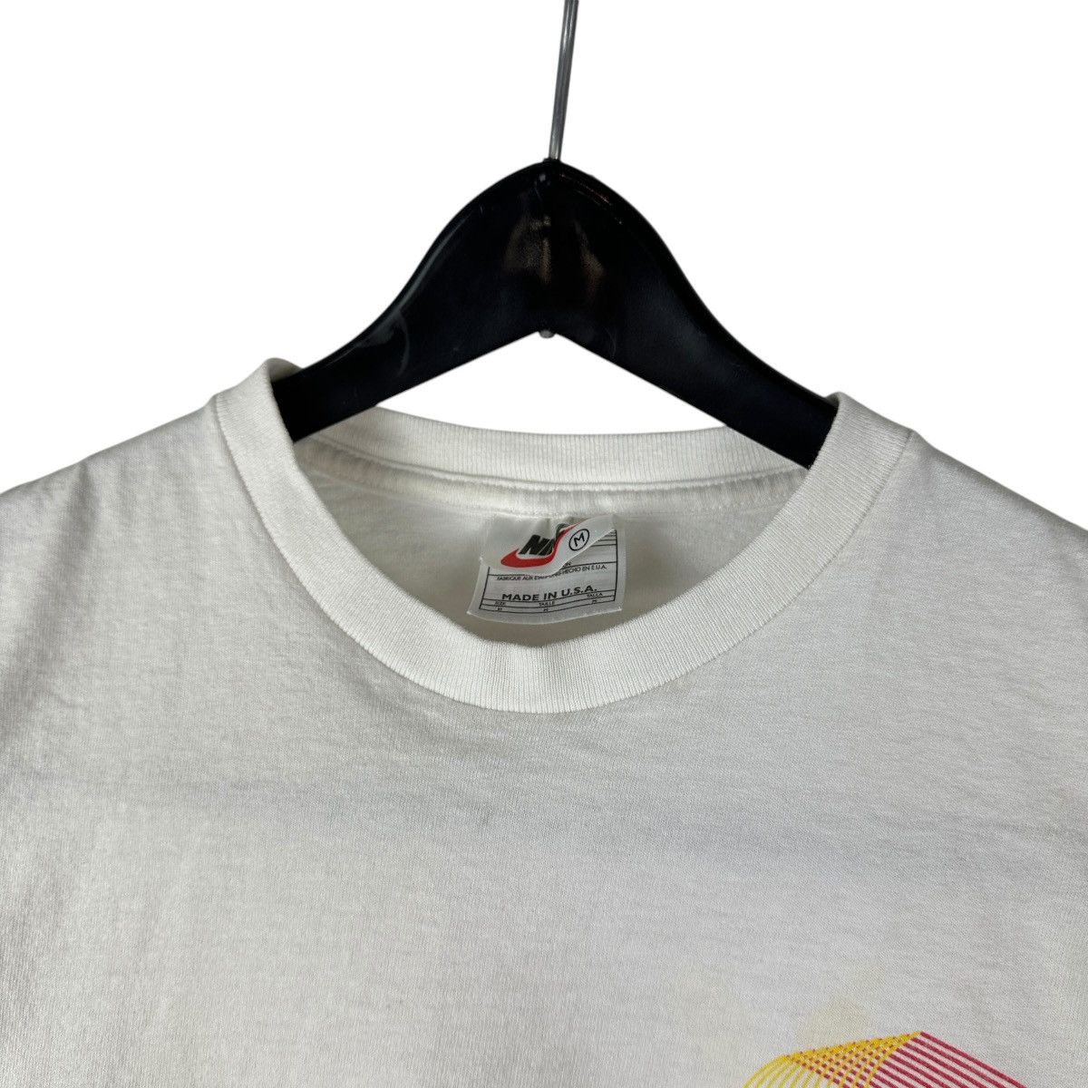 Nike × Vintage Vintage 90s Nike White Tag Swoosh Double Sided Shirt Size US XS / EU 42 / 0 - 5 Thumbnail