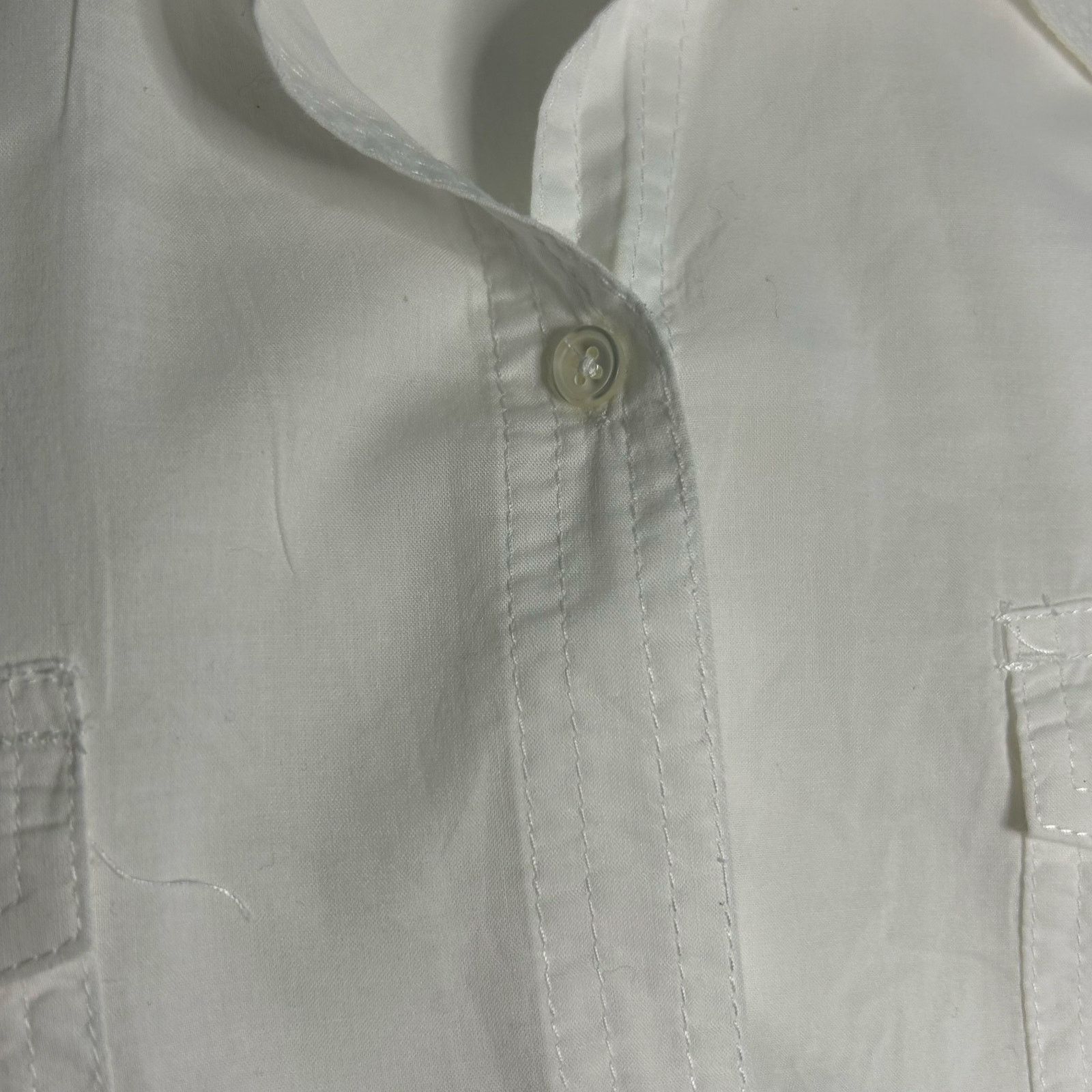 Old Navy Old Navy White Sheer Button Down Shirt XXL Size XXL / US 16-18 / IT 52-54 - 12 Thumbnail