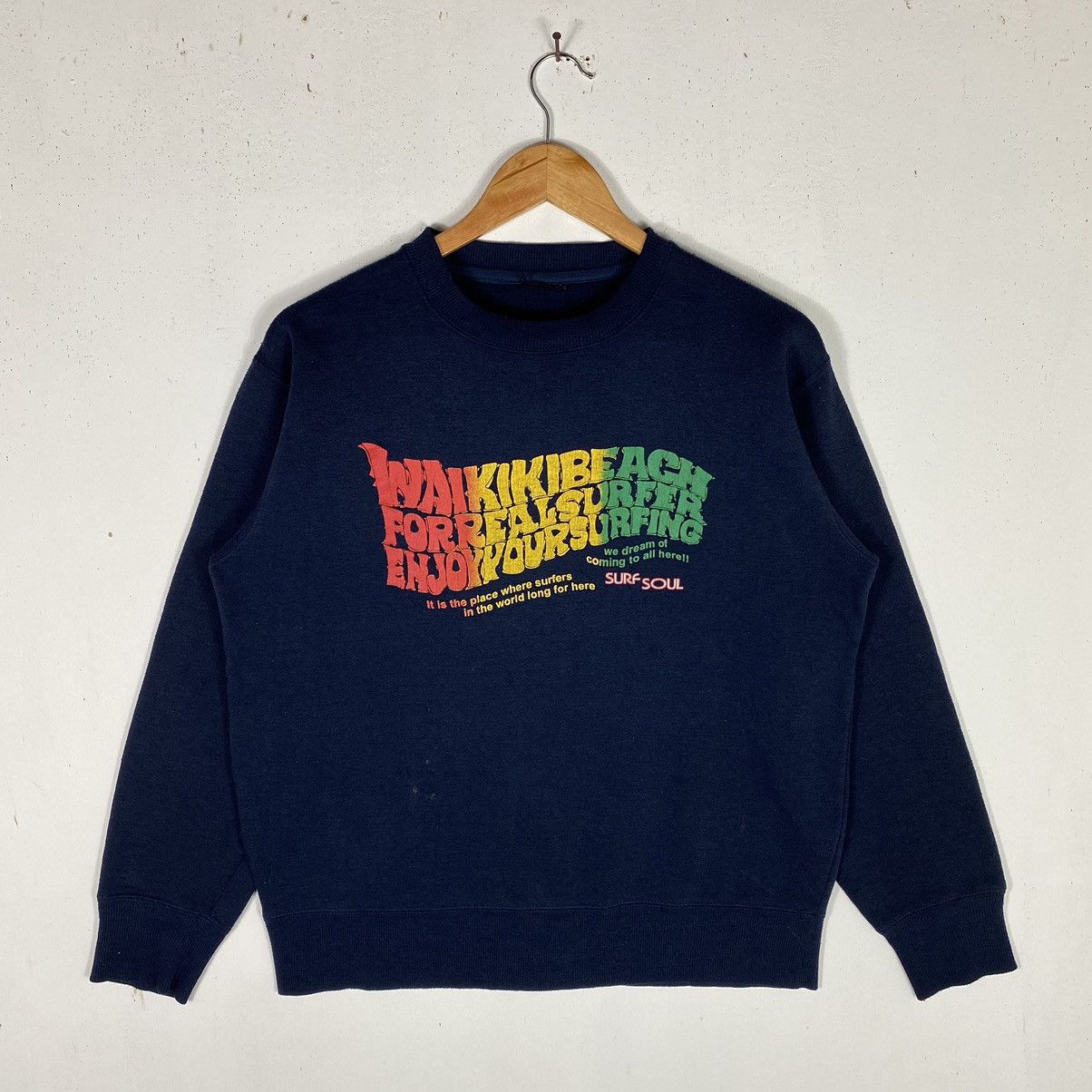 Vintage VINTAGE WAIKIKI BEACH WORLD SURFING CHAMPIONSHIP CREWNECK Size US M / EU 48-50 / 2 - 4 Thumbnail