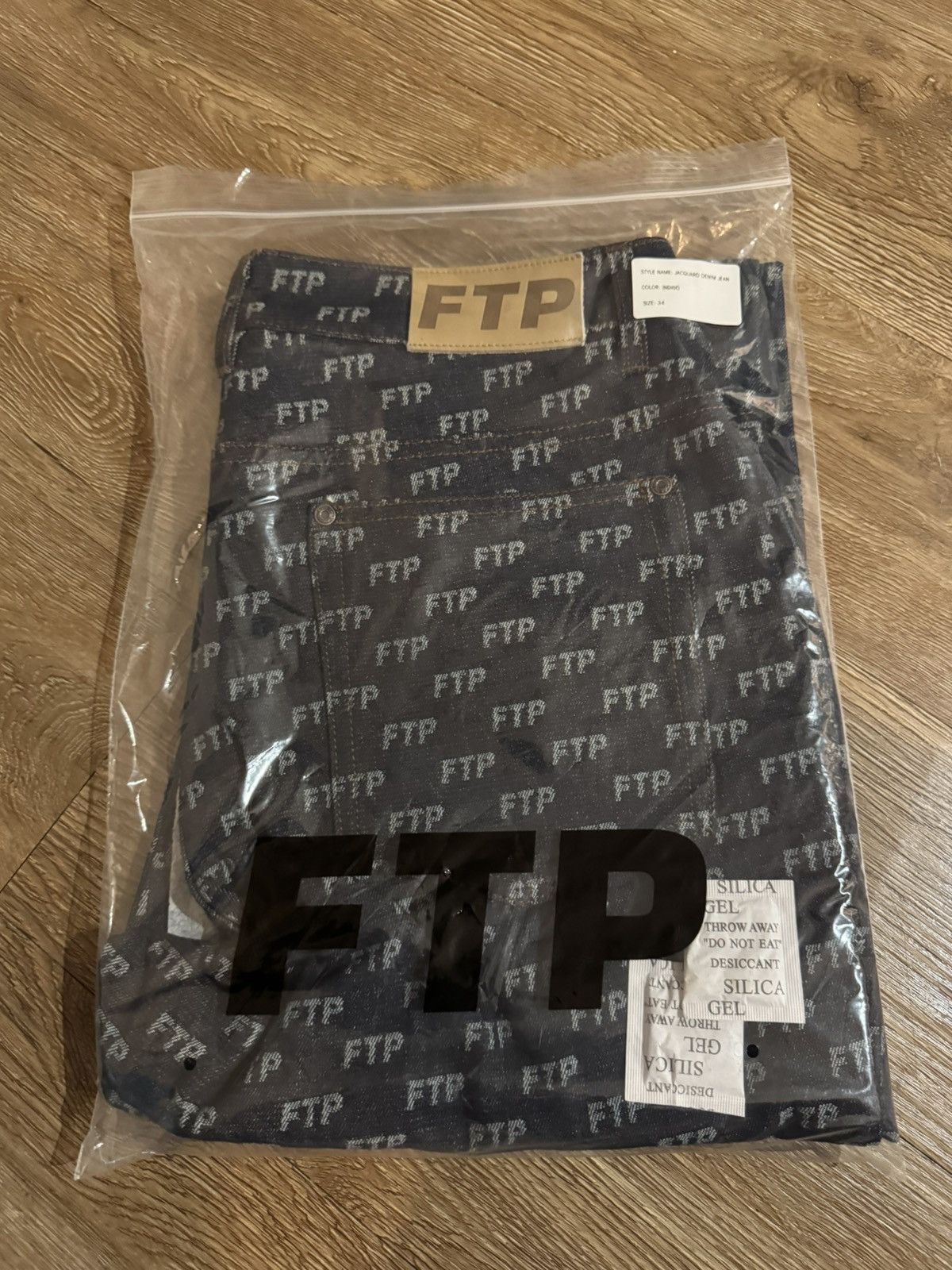 Fuck The Population FTP Jacquard Denim Logo Pant Size US 34 / EU 50 - 3 Thumbnail
