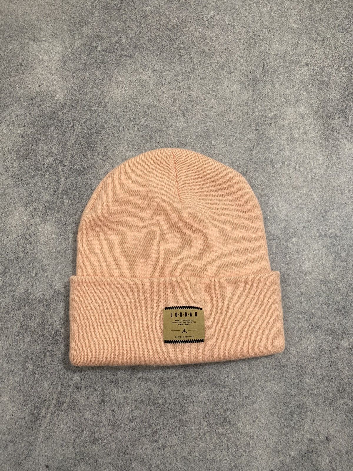 Jordan Brand Nike Jordan Utility Cuffed Beanie Pink Hat Size ONE SIZE - 1 Thumbnail
