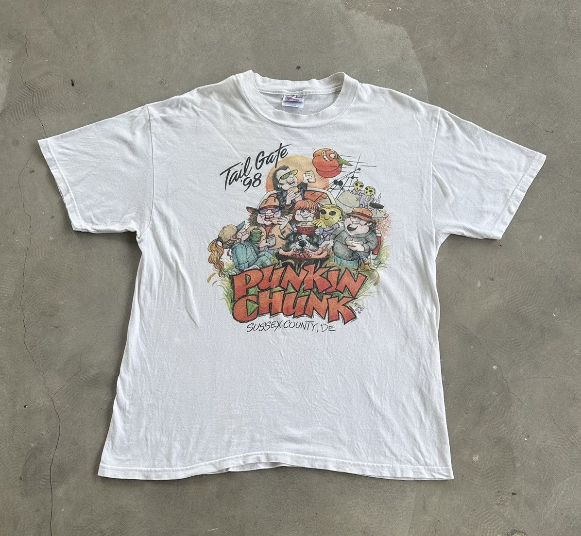 Hanes × Vintage VINTAGE PUMPKIN CHUNCK TAIL GATE 98 TEE Size US XL / EU 56 / 4 - 1 Thumbnail