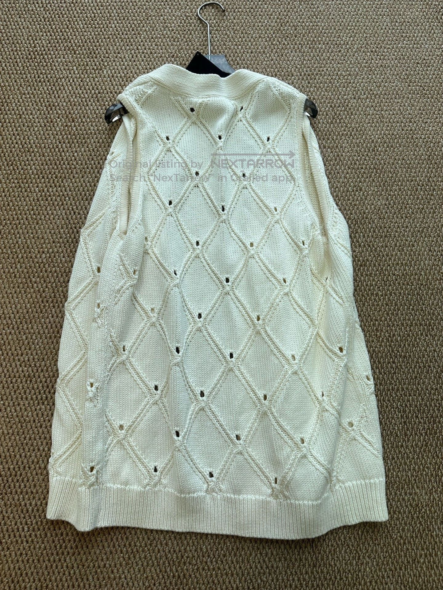 Namacheko Namacheko Beige Diamond Knit Vest/ Size US XS / EU 42 / 0 - 5 Thumbnail