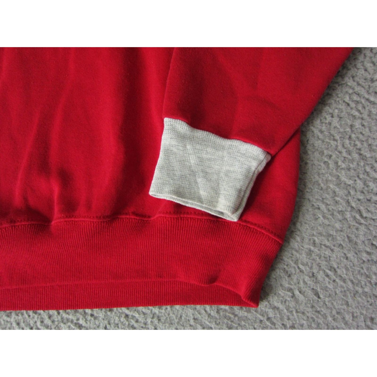 Lee VINTAGE Lee Sweatshirt Womens XL Red Pullover Crew Neck Cotton Polyester Fleece Regular Knit Casual 90s Size XL / US 12-14 / IT 48-50 - 2 Thumbnail