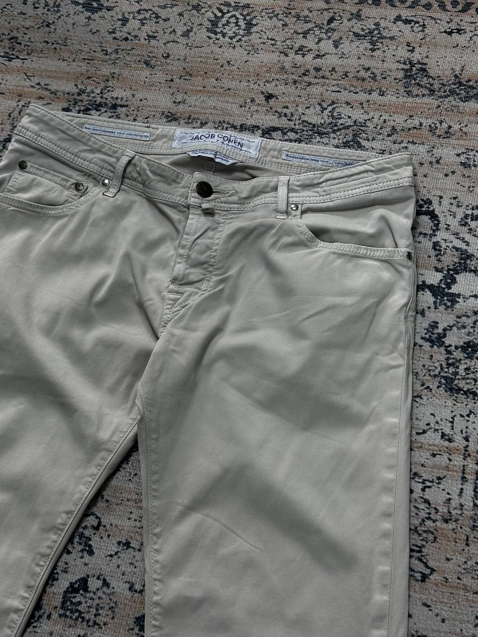 Jacob Cohen Luxury Jacob Cohen Beige Chino Pants Rare Retro Size US 35 - 3 Thumbnail