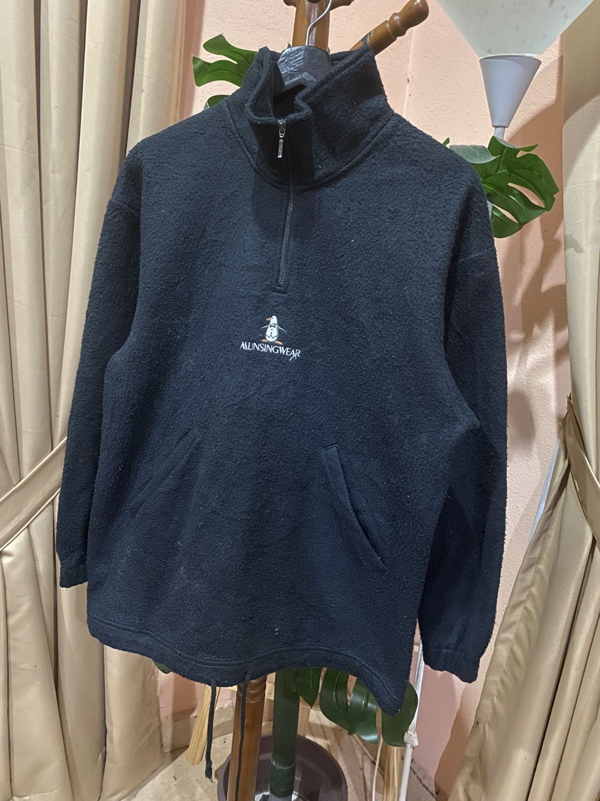 Vintage Vintage Munsingwear Grand Slam Black Fleece Pullover Size US M / EU 48-50 / 2 - 3 Thumbnail