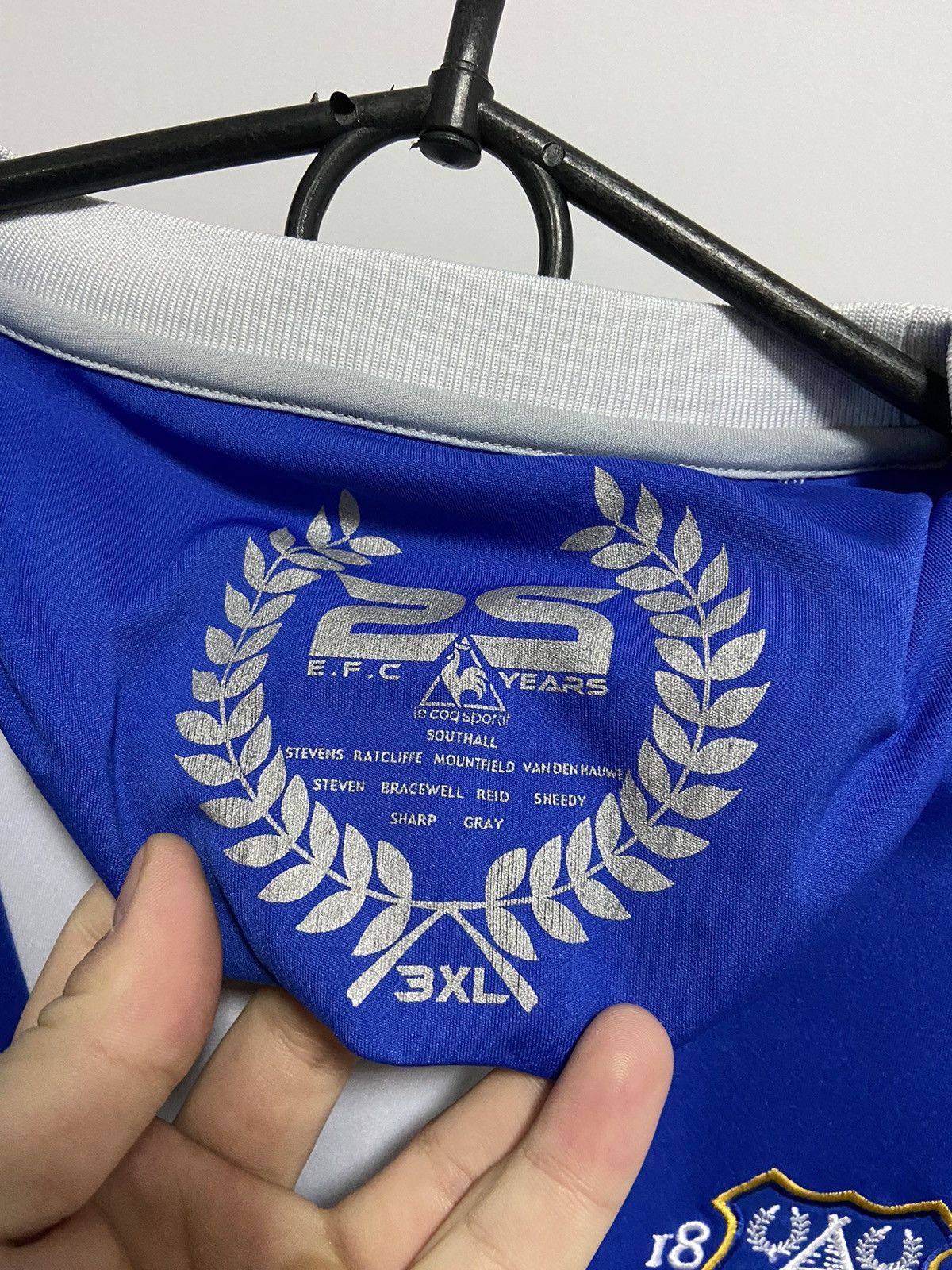 Le Coq Sportif × Vintage Le Coq Sportif Everton jersey Cahill 17 big logo football Size US XXL / EU 58 / 5 - 5 Thumbnail
