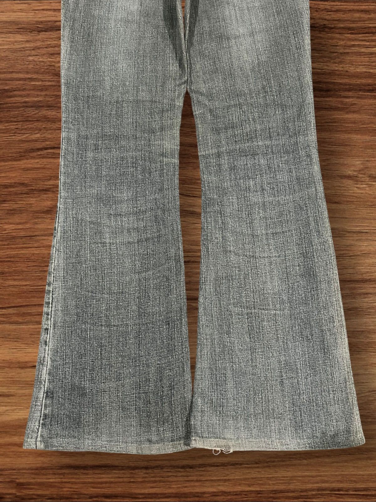 Japanese Brand × Le Grande Bleu (L.G.B.) Vintage Japanese Brand Grey Washed Distressed Flare Jeans Size 27" / US 4 / IT 40 - 8 Thumbnail