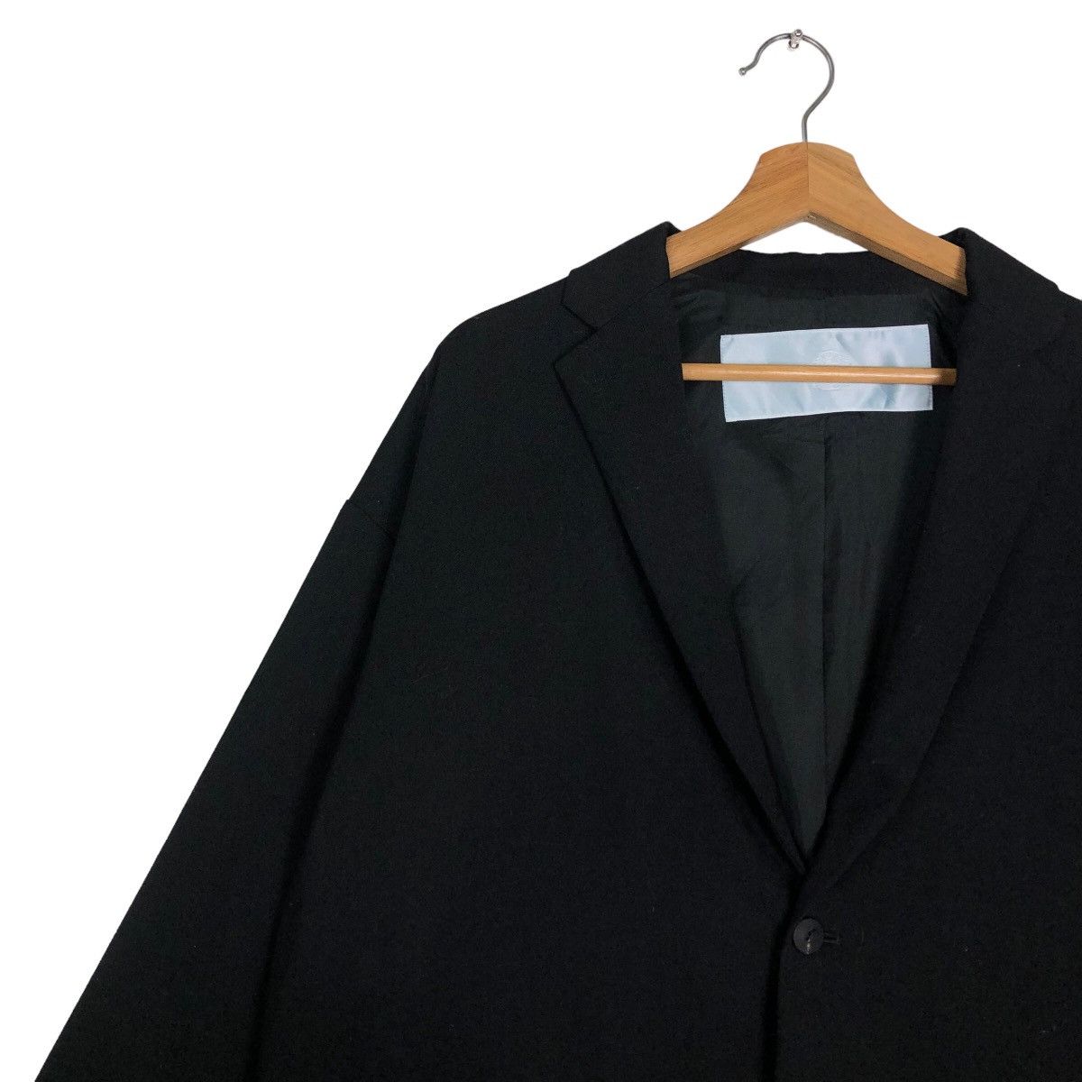 Dulcamara Japan 🔥Vintage Rich Black Long Jacket Dulcamara Double Breast Size US M / EU 48-50 / 2 - 7 Thumbnail
