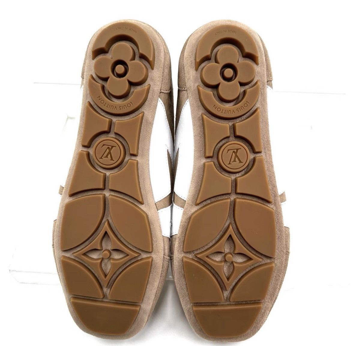 Louis Vuitton Louis Vuitton Suede Deconstruction Sneakers in Khaki K12 Size US 7 / IT 37 - 4 Thumbnail