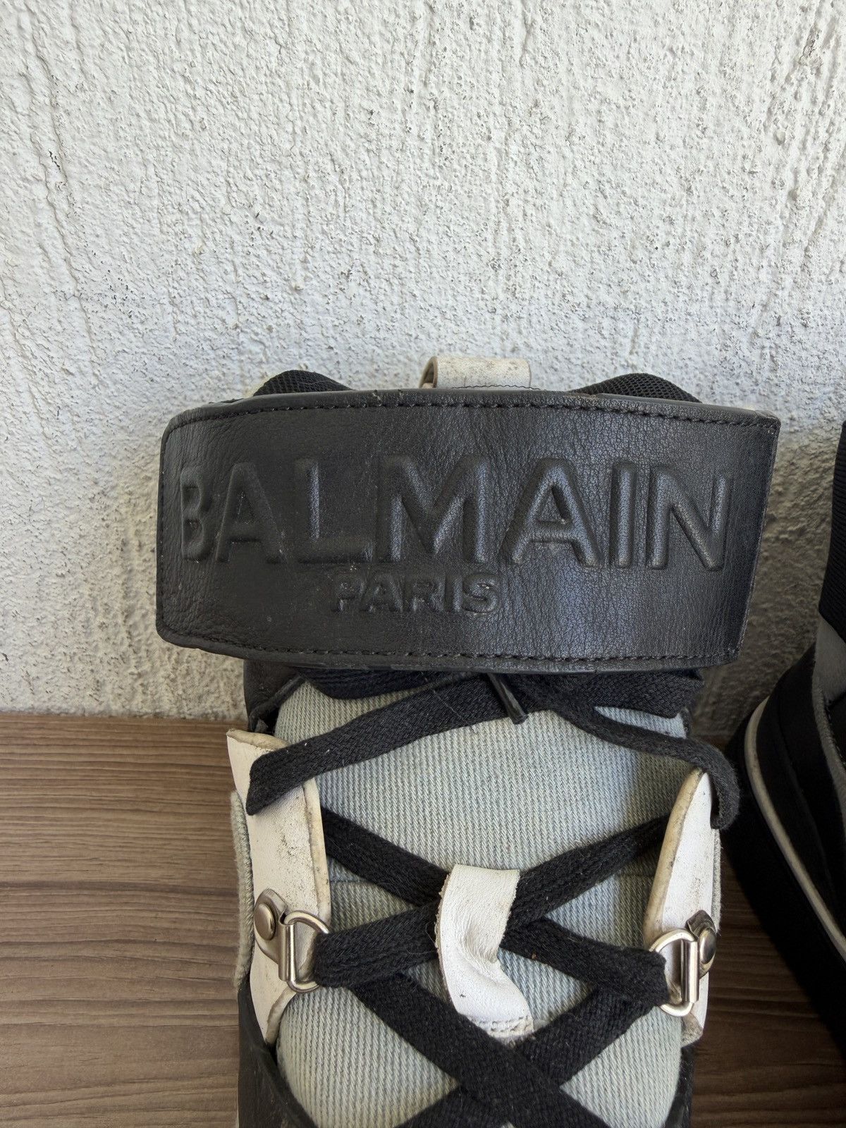 Balmain Denim Balmain log Sneaker Size US 6.5 / EU 39-40 - 12 Thumbnail