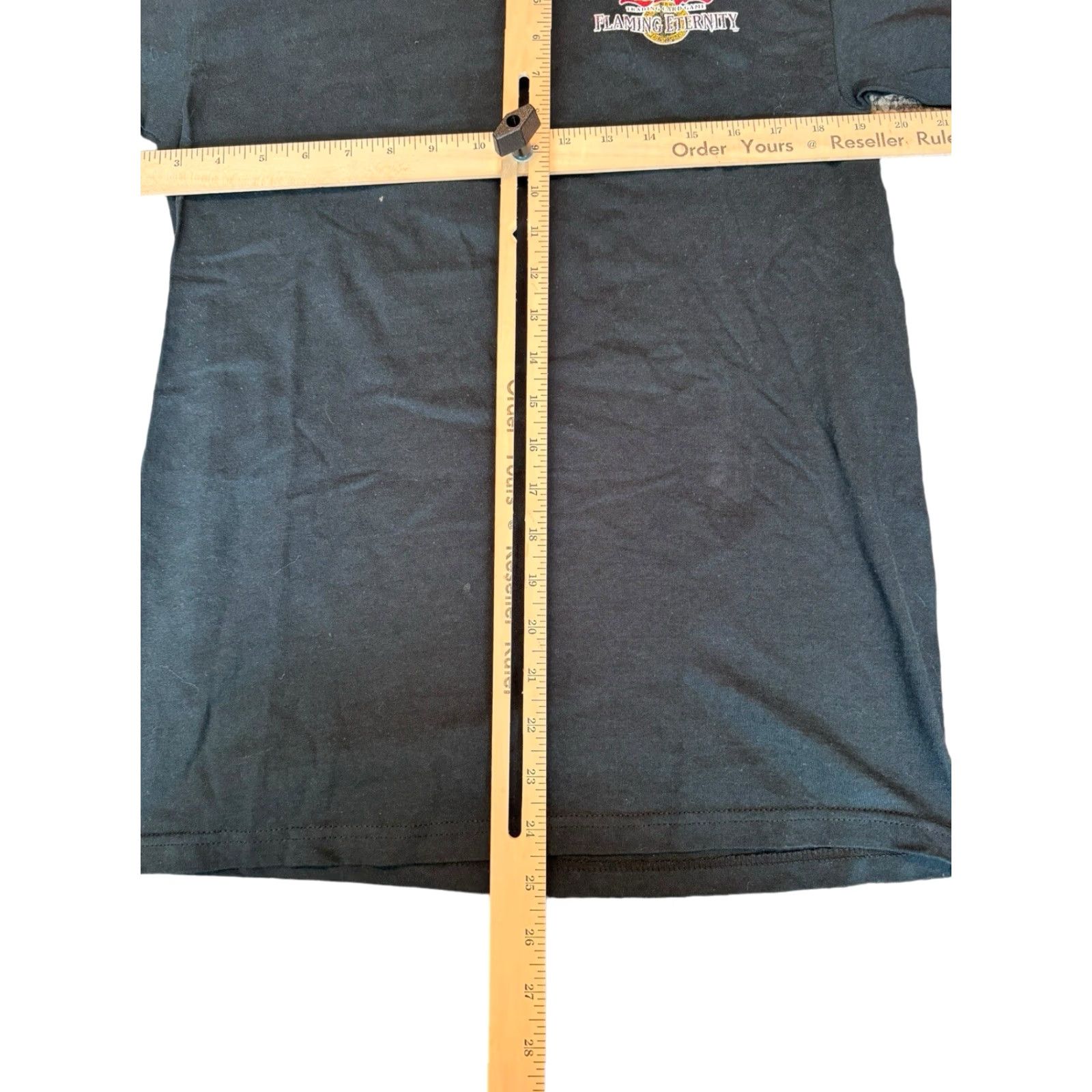 Vintage VINTAGE Yugioh TCG Promo Shirt Adult Small 1996 Konami Flaming Eternity HTF Black Cotton Crew Neck Short Sleeve Men Size US S / EU 44-46 / 1 - 7 Thumbnail