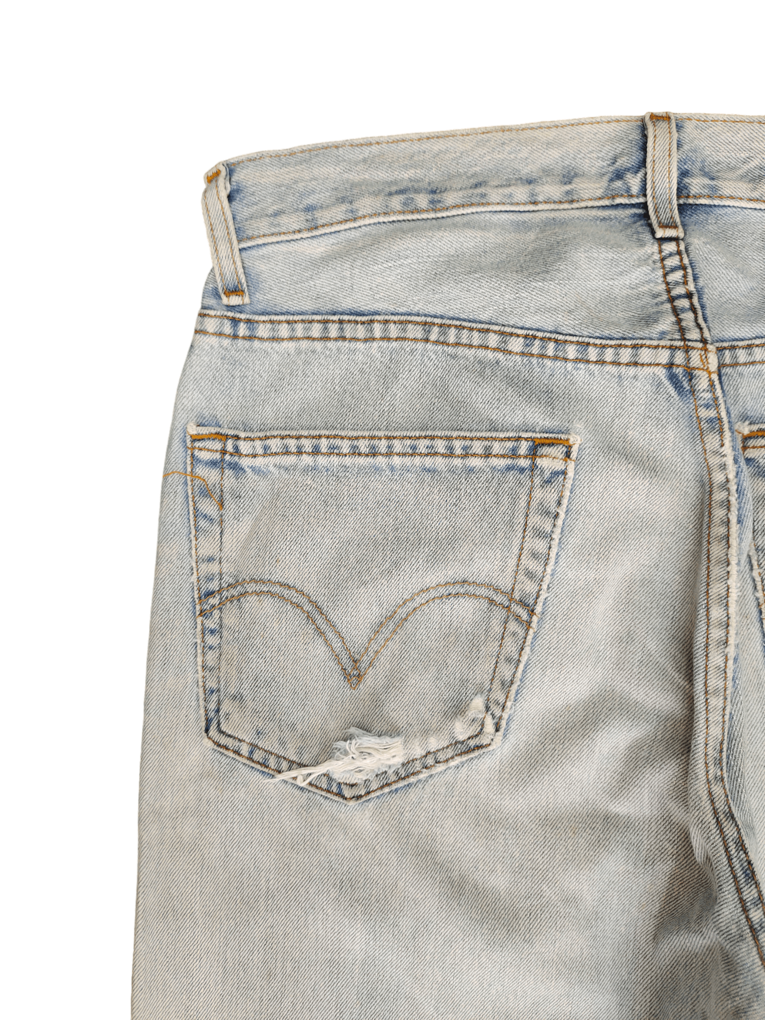Levi's Size 33x32 Vintage Levis 505 Light Wash Jeans Regular Fit Size US 33 - 14 Thumbnail