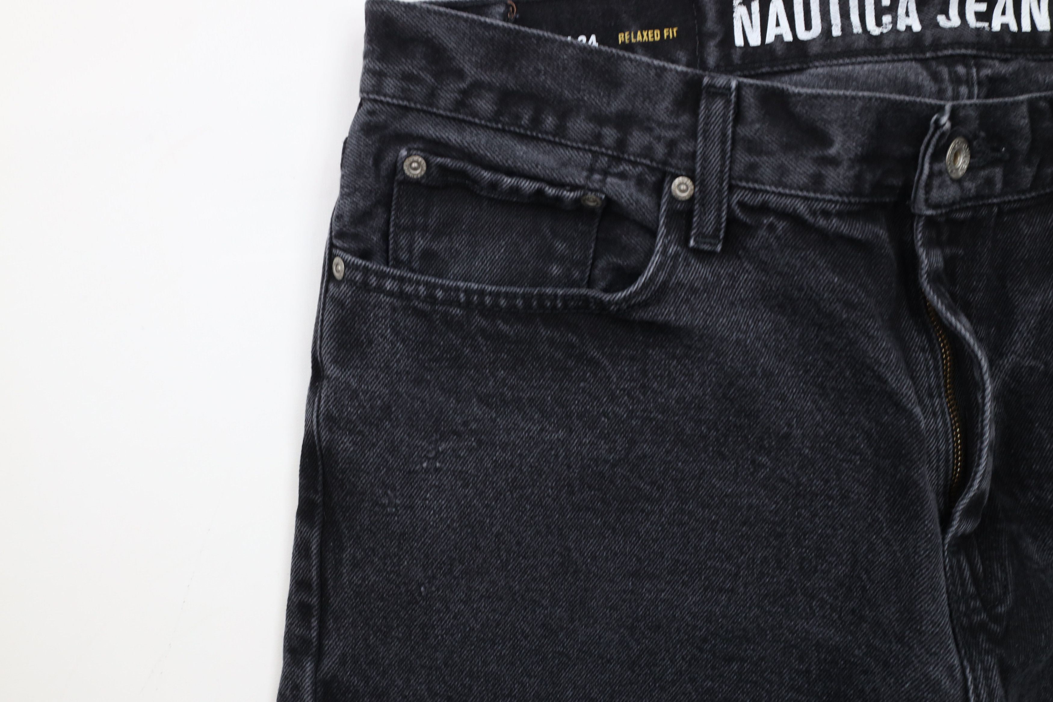 Nautica × Vintage Vintage Y2K Nautica Relaxed Fit Denim Jeans Black Cotton Size US 36 / EU 52 - 6 Thumbnail
