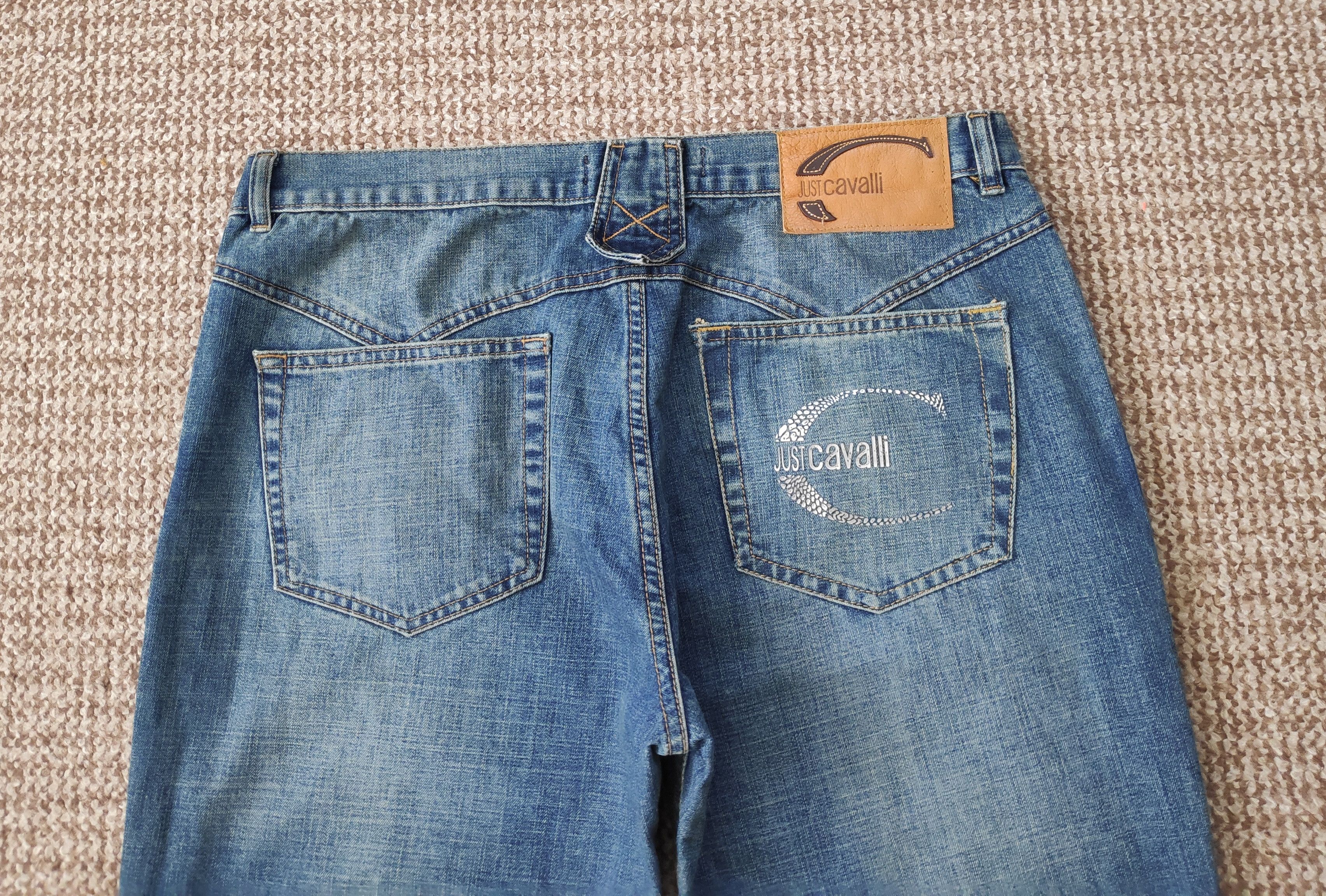 Just Cavalli Vintage Just Cavalli Wide Loose Fit Denim Jeans Big Logo Size US 36 / EU 52 - 8 Thumbnail