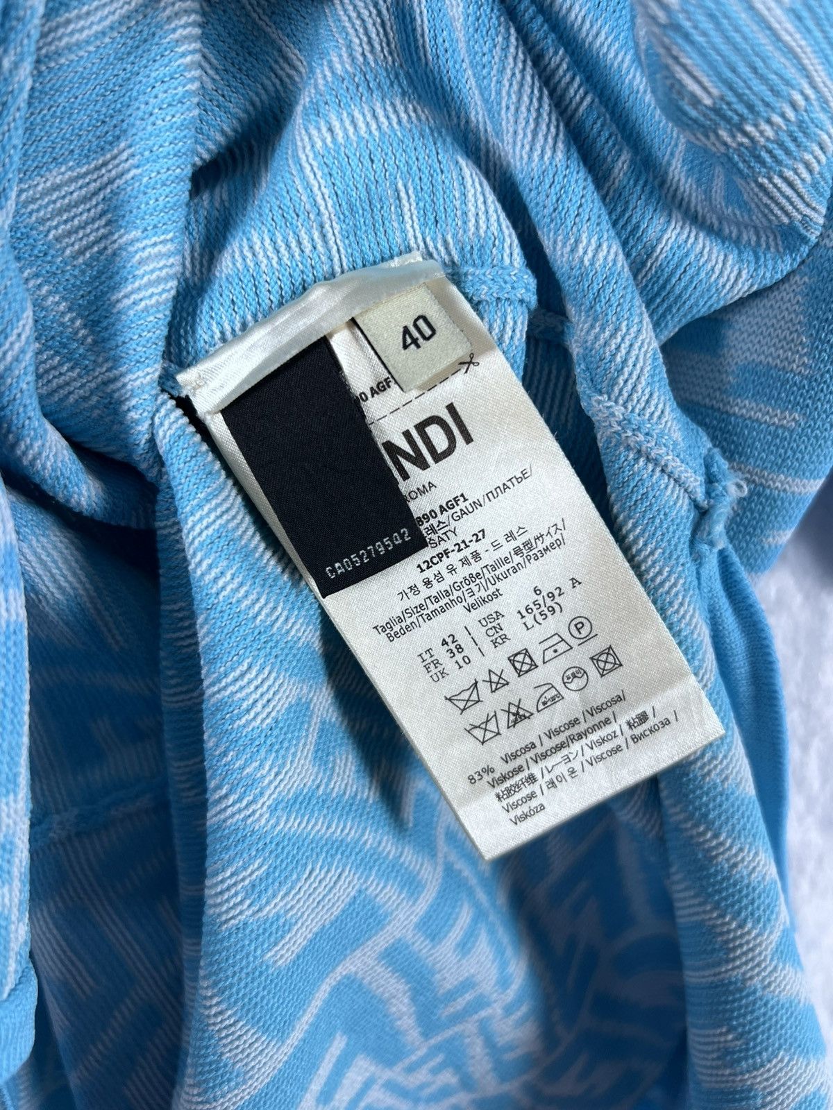 Fendi Fendi FF Vertigo Blue Knit Size M / US 6-8 / IT 42-44 - 5 Thumbnail