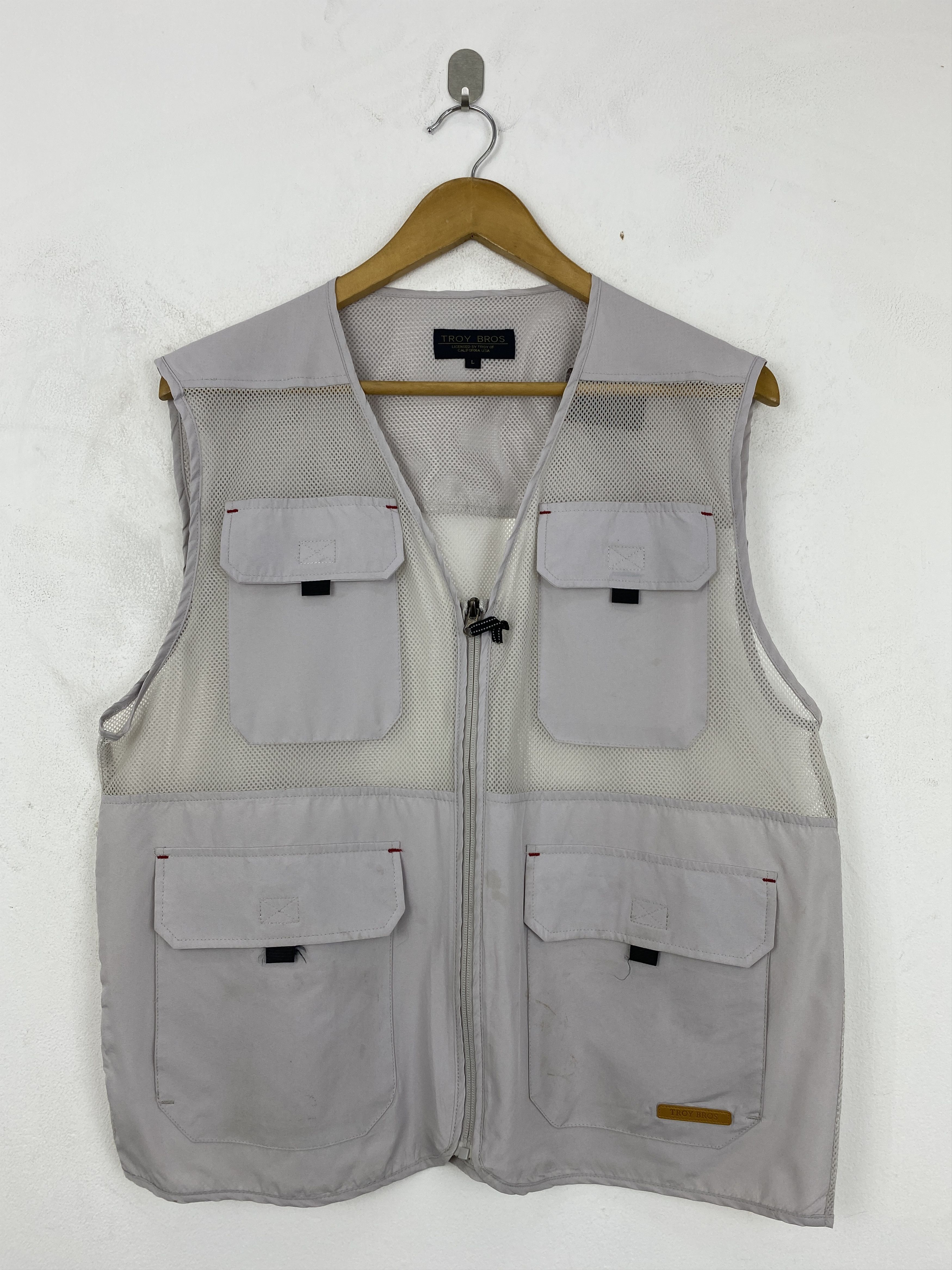 Japanese Brand Troy Bros California USA Multi-pocket Mesh Vest JA0149 Size US L / EU 52-54 / 3 - 1 Thumbnail