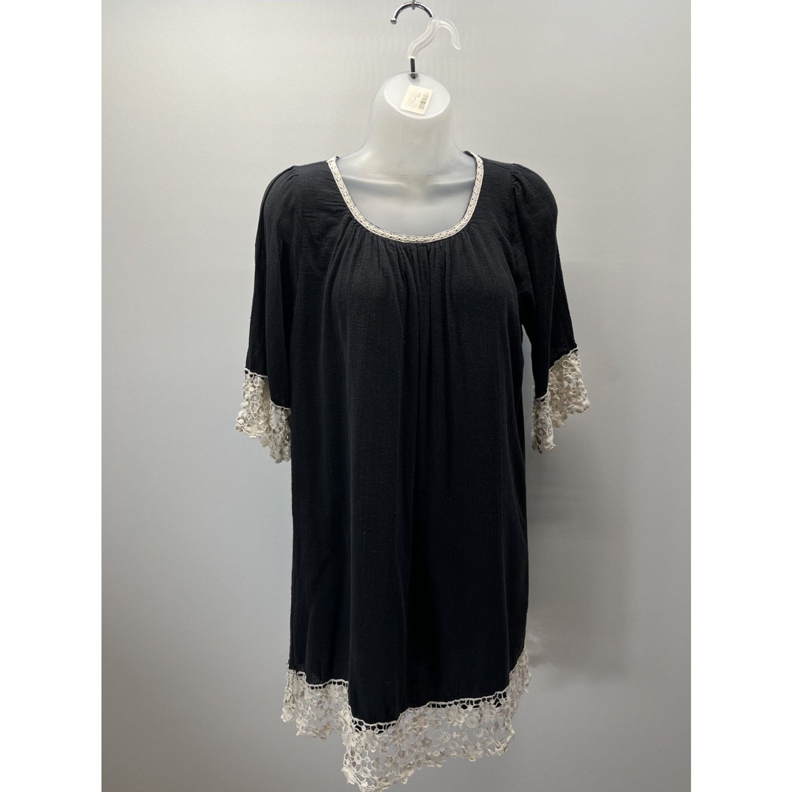 Other Umgee Womens Black Tunic Shift Dress Half Sleeve Mini M Size M / US 6-8 / IT 42-44 - 1 Thumbnail