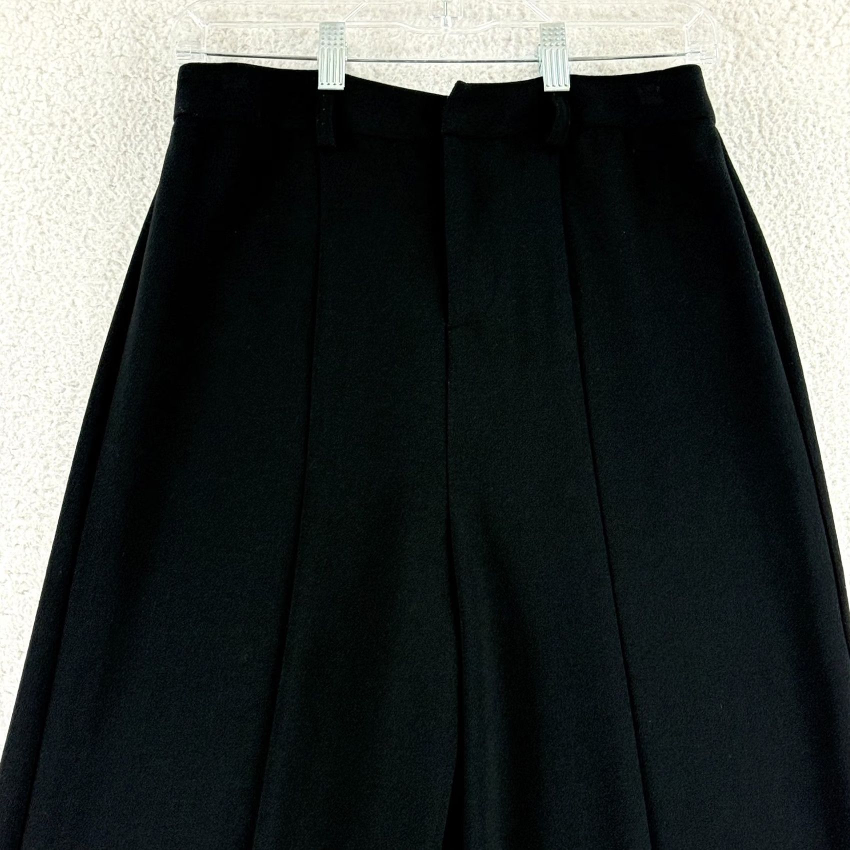 Free People Free People Pants Womens Size 6 Black Cropped Wide Leg High Rise Pleated Casual Size 28" / US 6 / IT 42 - 2 Thumbnail