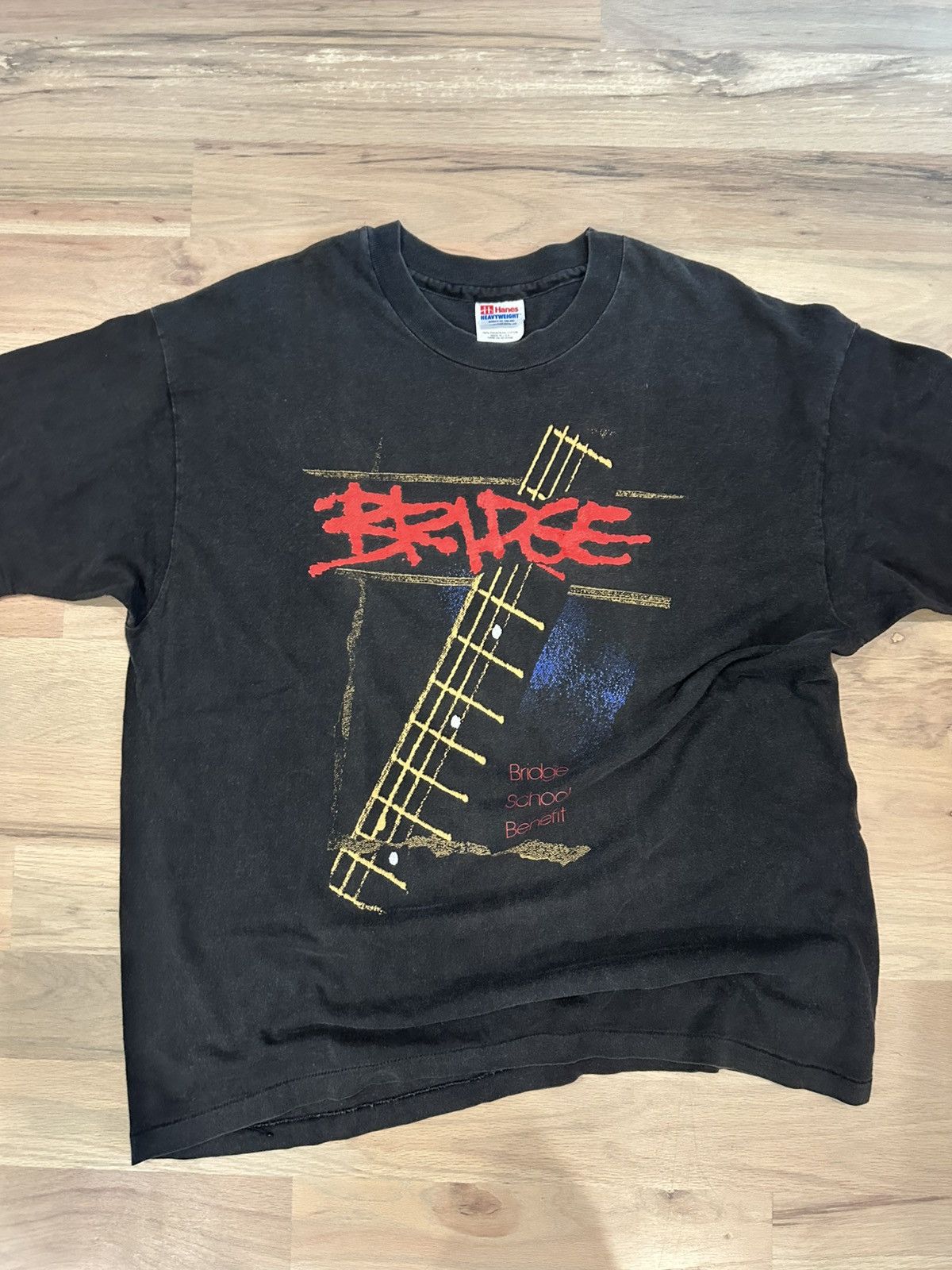 Band Tees Vintage 1994 Bridge School Benefit Concert Pearl Jam XL Size US XL / EU 56 / 4 - 1 Thumbnail