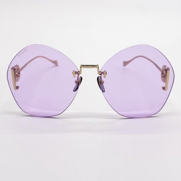 Gucci NEW GUCCI SUNGLASSES GG1203S 001 GOLD WOMEN EYEWEAR GUCCI Size ONE SIZE - 6 Thumbnail