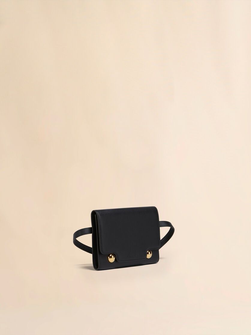 Marni o1w1db11125 Size :OS /Leather Trunkaroo Bum Bag in Black Size ONE SIZE - 4 Thumbnail